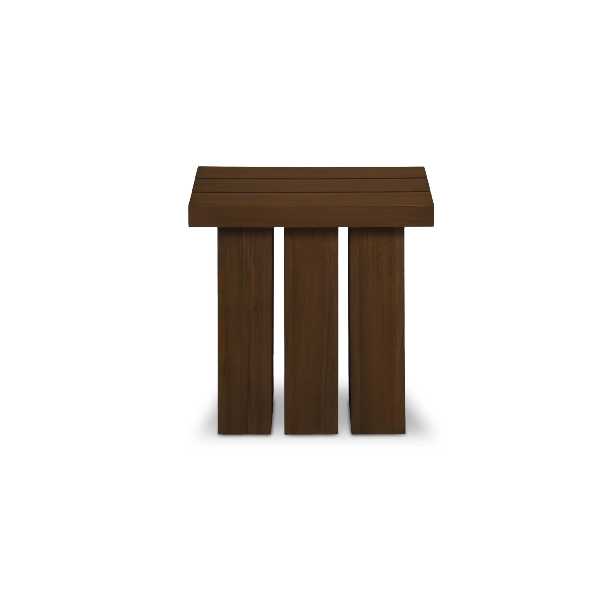 Denby Outdoor Side Table Brown - Image 1