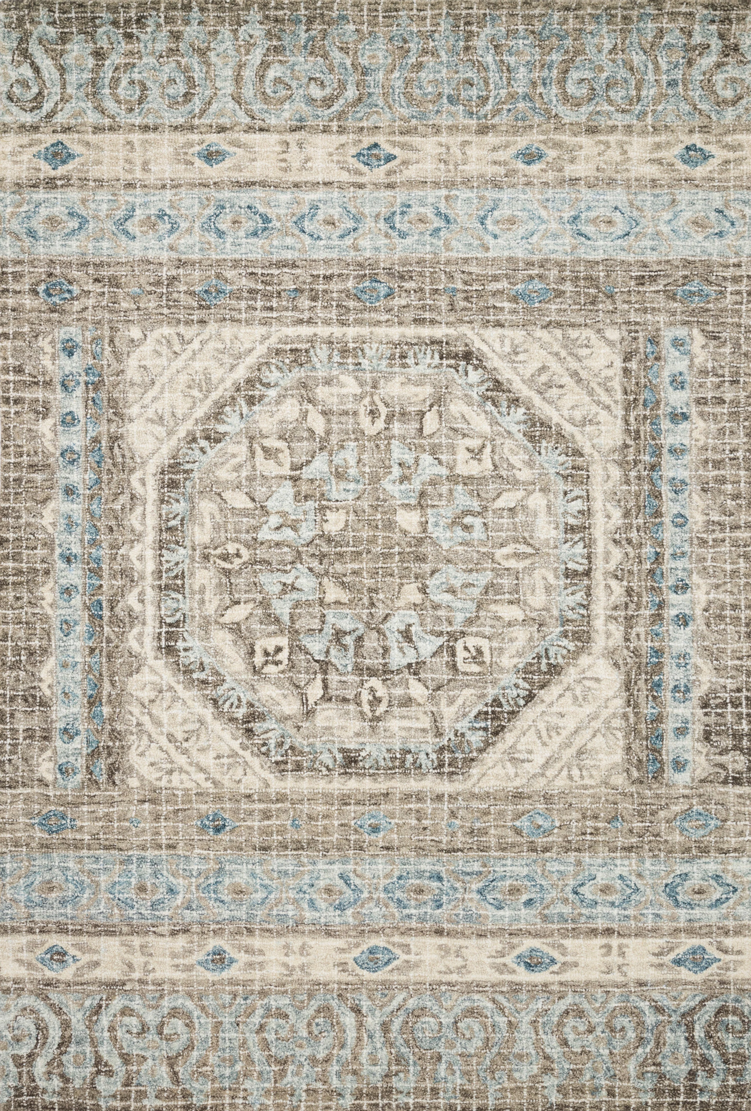 Loloi | Tatum Collection | Stone / Blue | TW-02 - Image 1