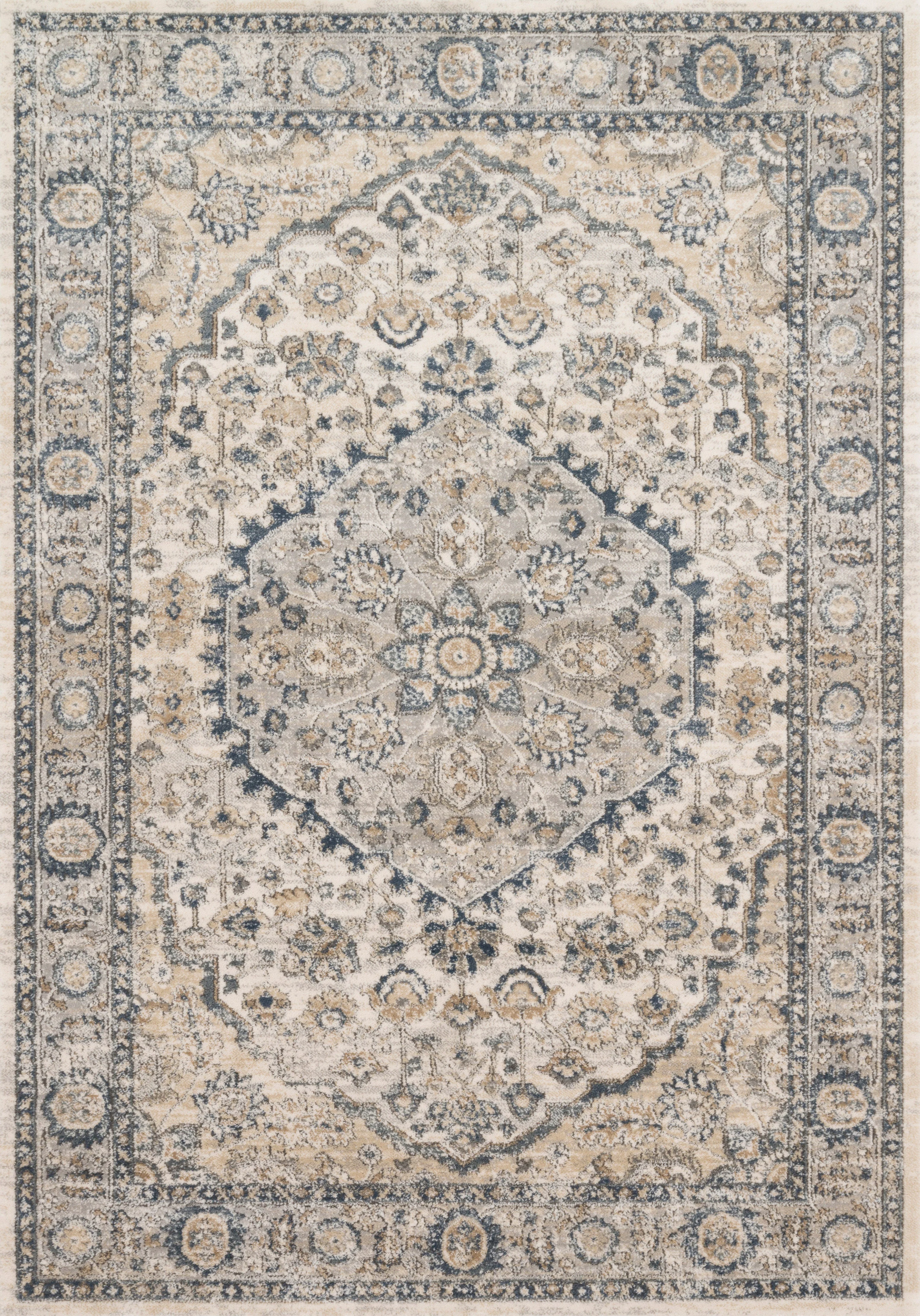 Loloi II | Teagan Collection | Natural / Lt. Grey | TEA-01 - Image 1