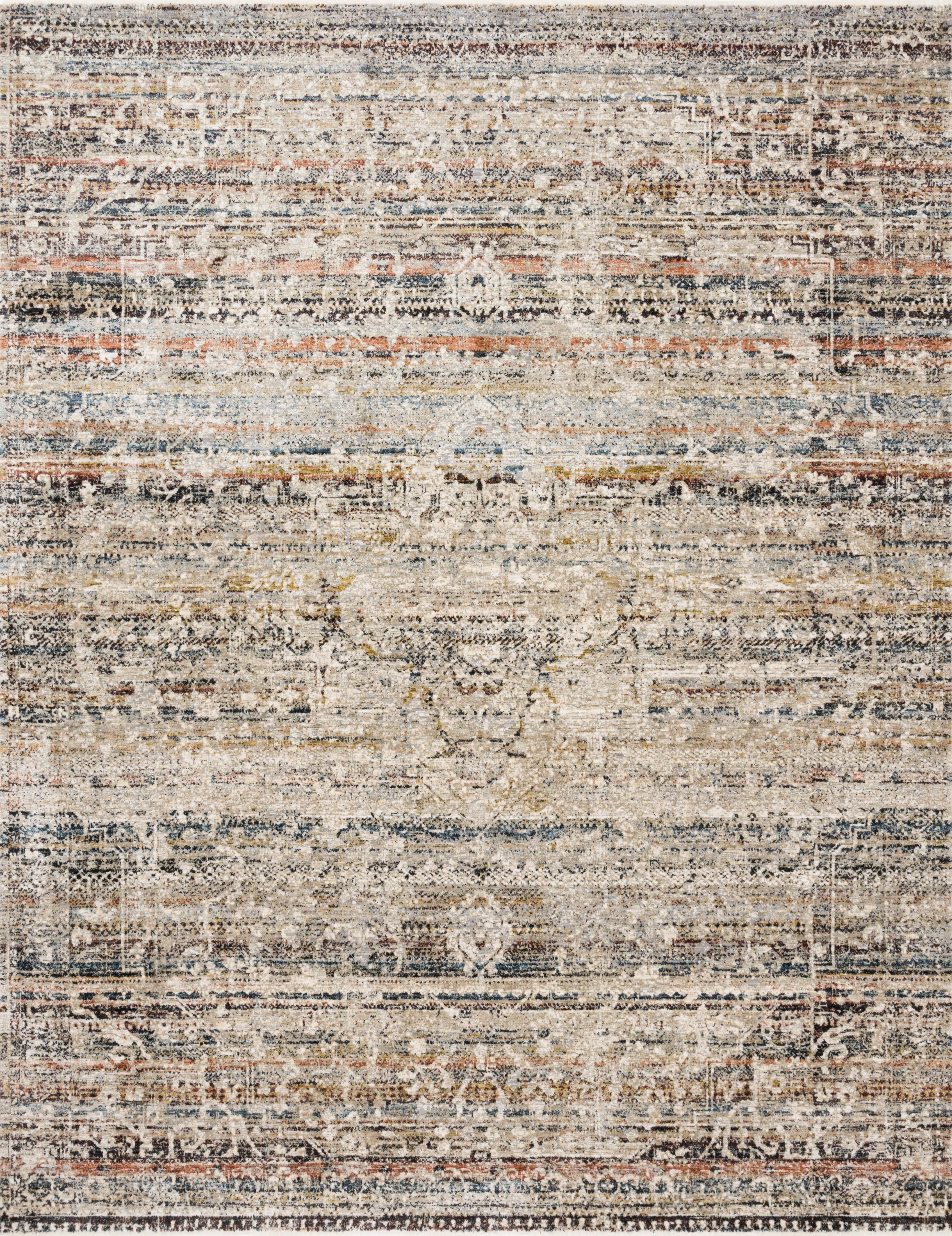 Loloi | Theia Collection | Taupe / Multi | THE-03 - Image 1