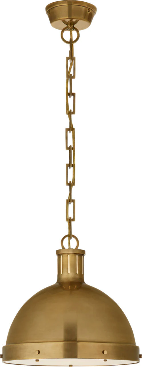 Hicks Large Pendant | Hand-Rubbed Antique Brass | Acrylic Diffuser - Image 1