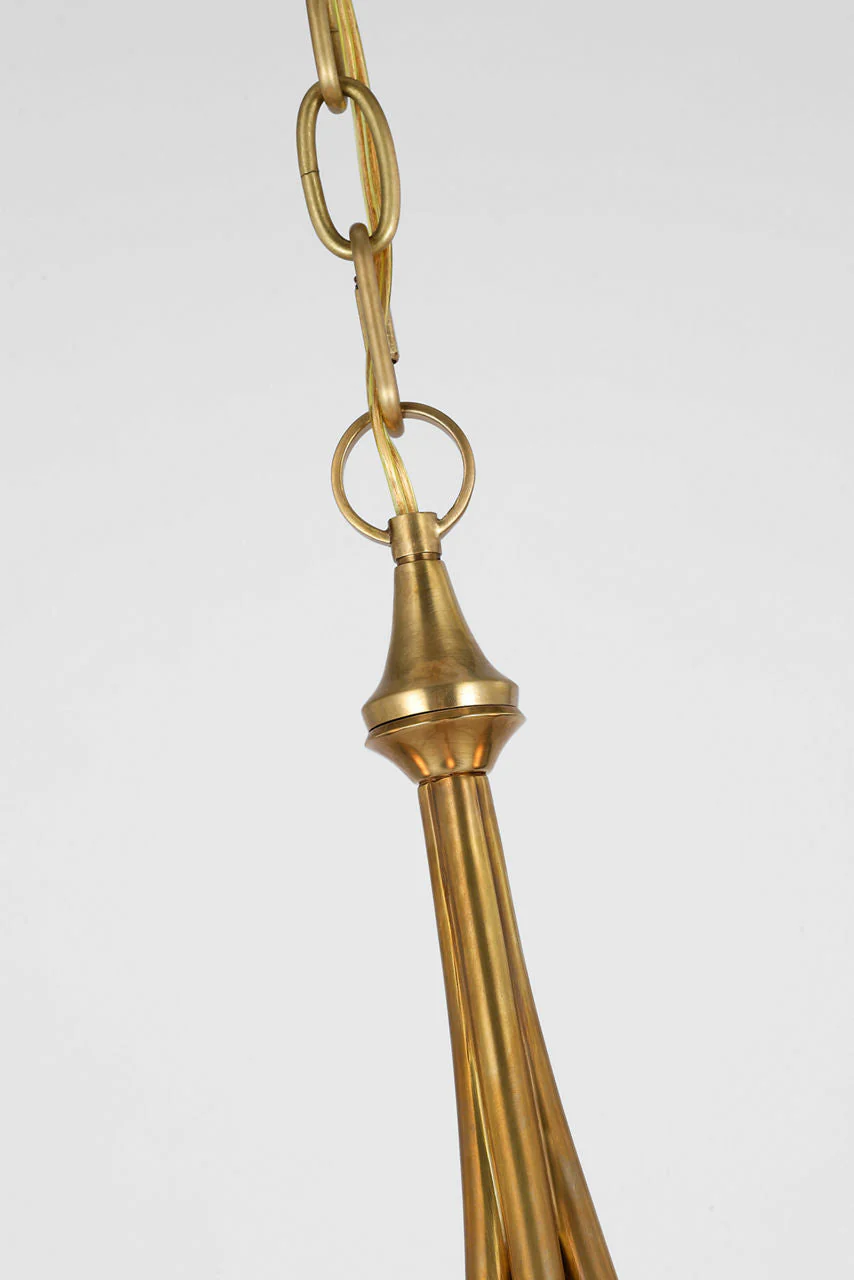 Keira Medium Chandelier | Hand-Rubbed Antique Brass - Image 3
