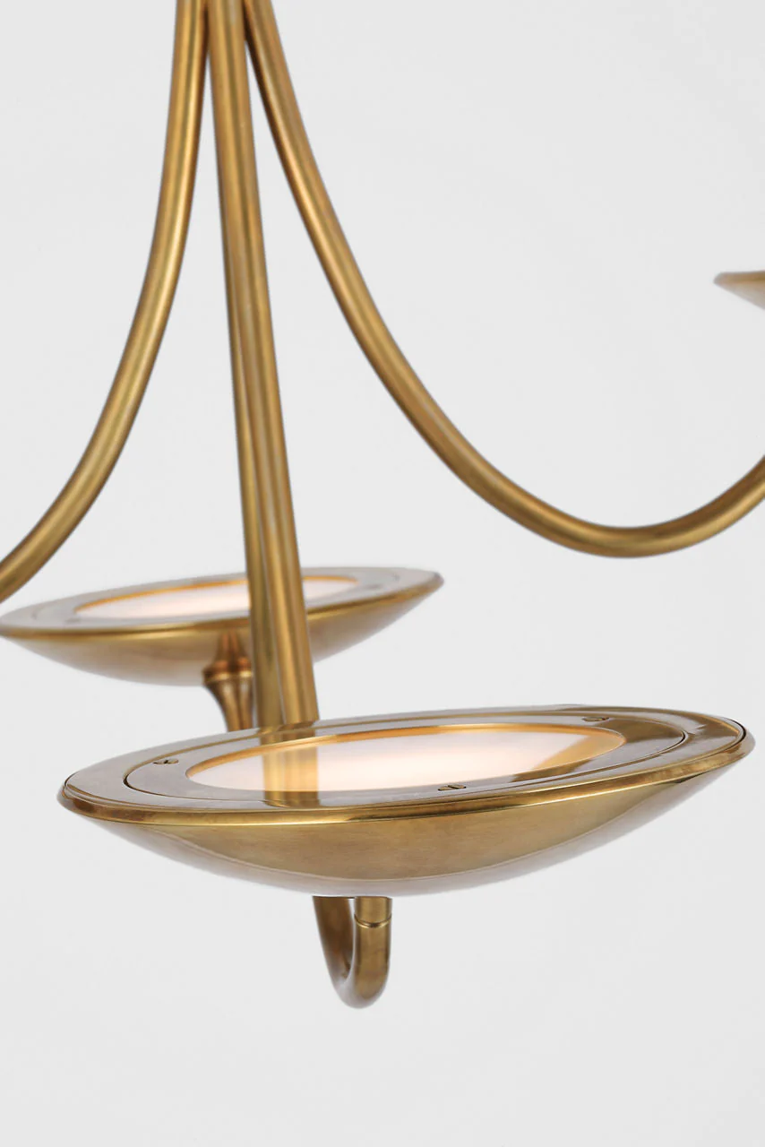 Keira Medium Chandelier | Hand-Rubbed Antique Brass - Image 2