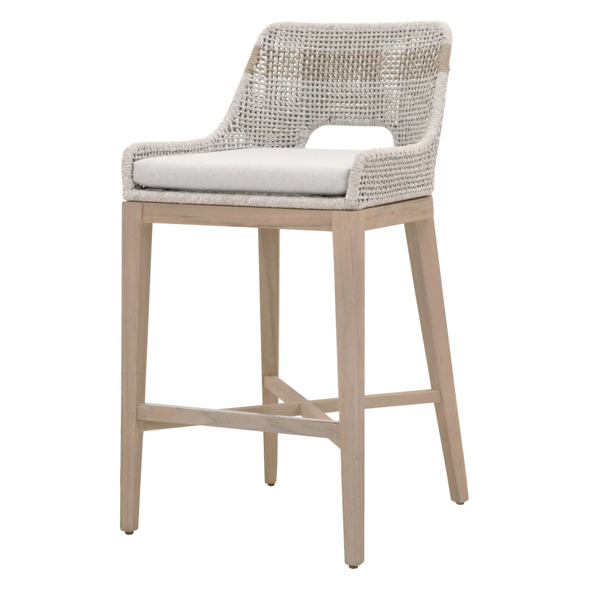 Tapestry Outdoor Barstool | Washed Ever Teak - Image 2