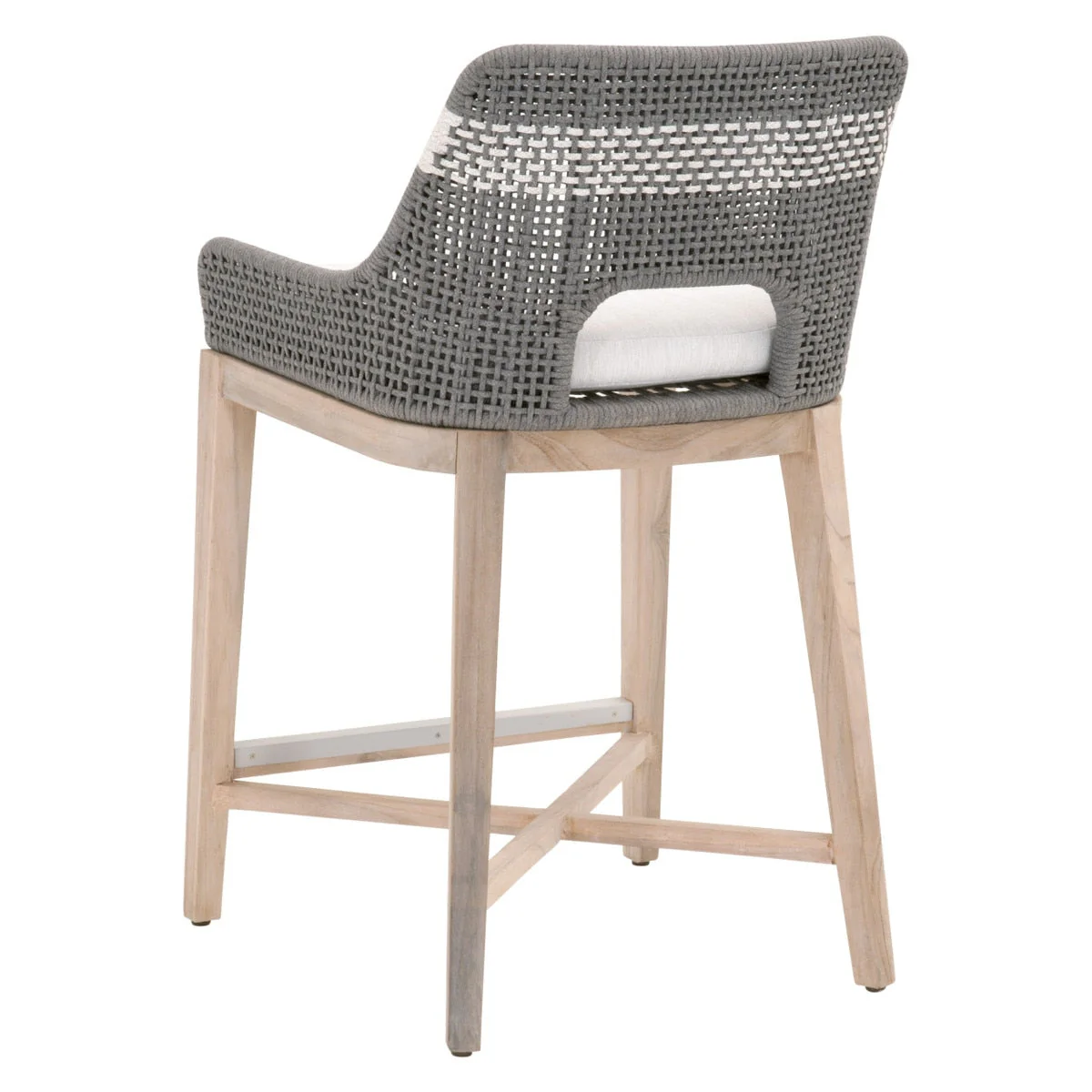 Tapestry Outdoor Counter Stool | Gray Teak - Image 2