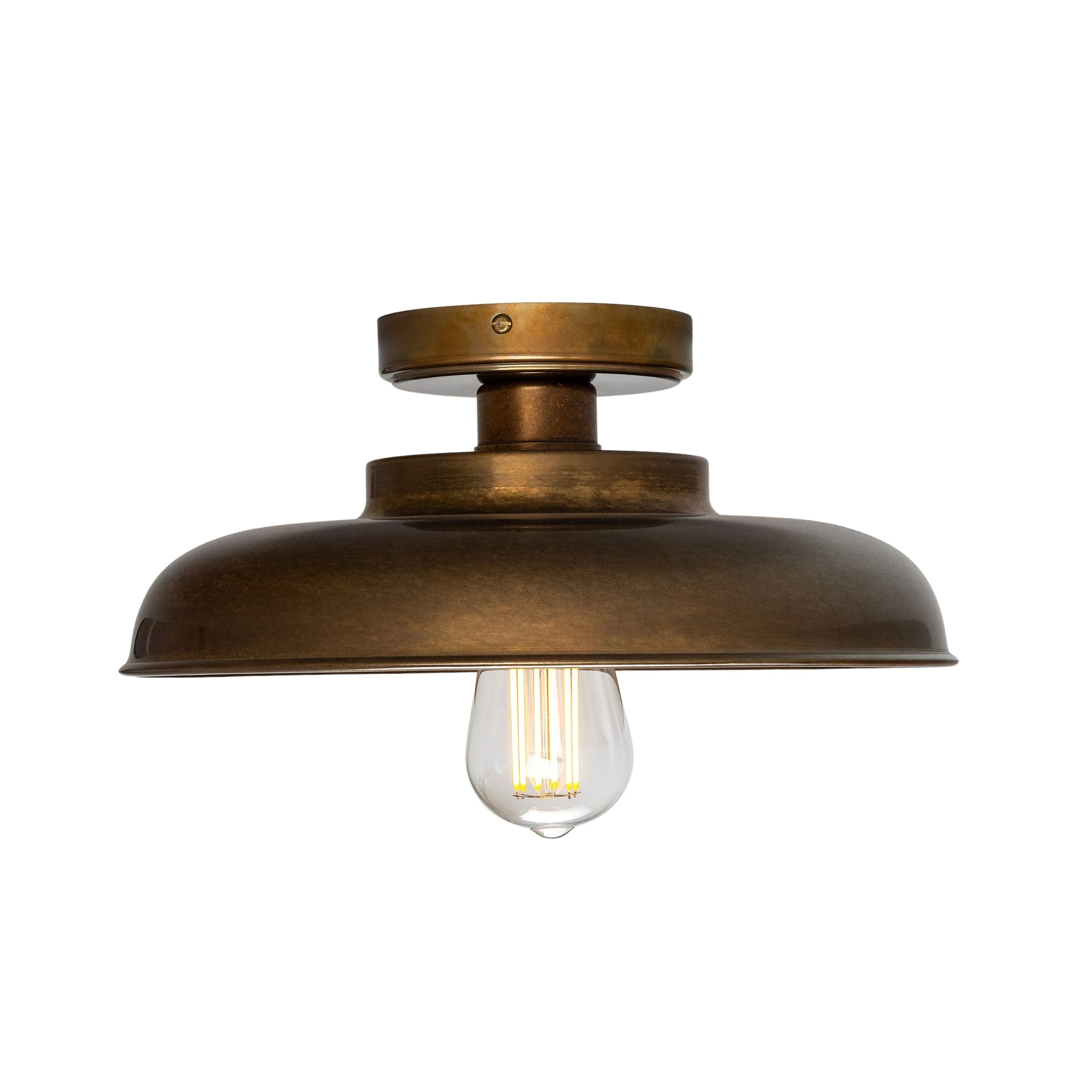 Telal Industrial Factory Flush Ceiling Light 12" - Image 2