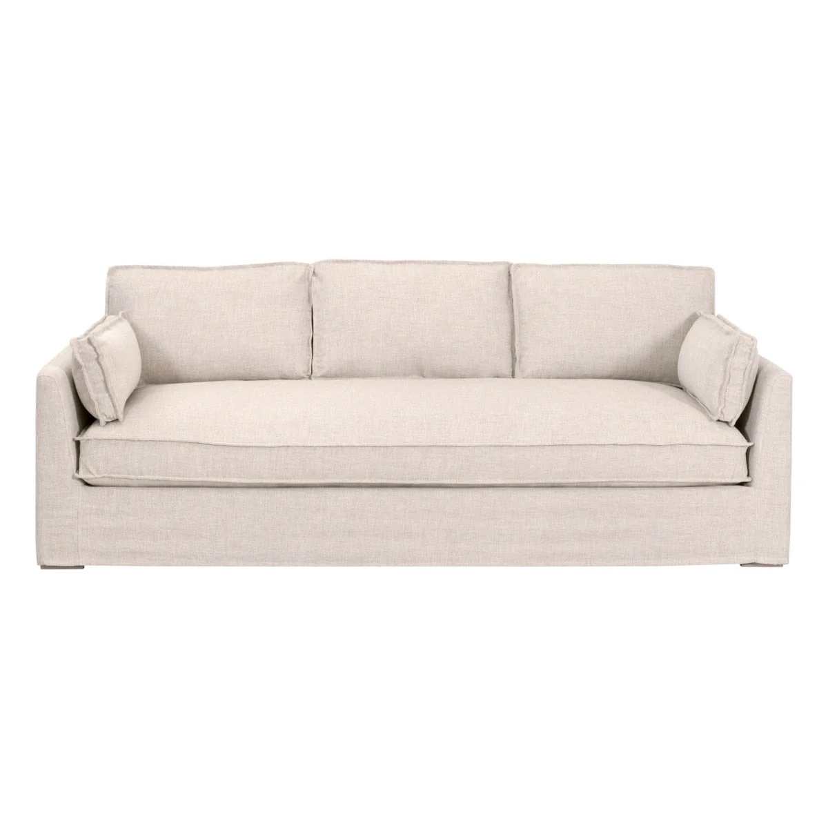 Thea Outdoor 90" Taper Arm Slipcover Sofa - Image 1