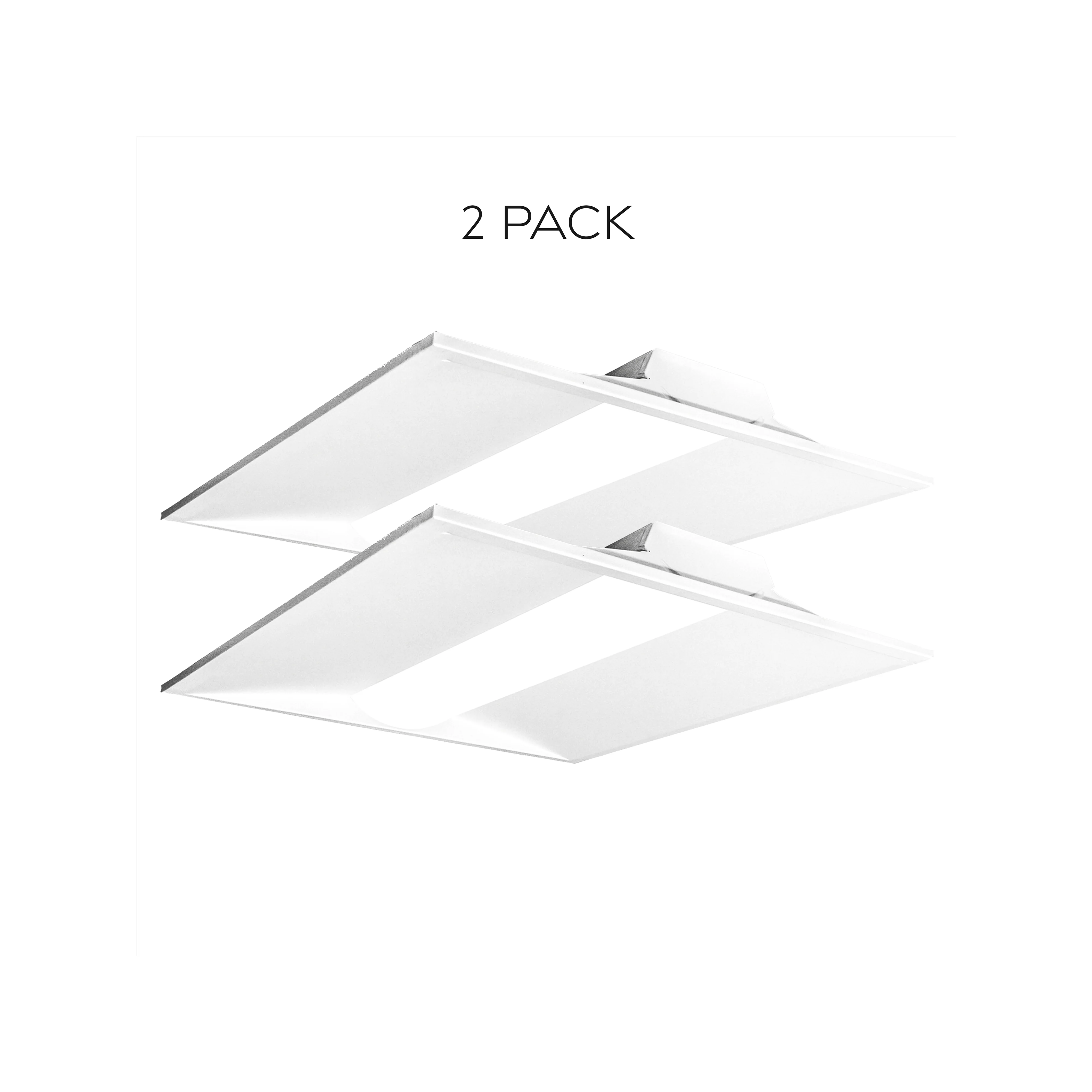 Troffer 2×2 – 40W – 5000 lumens – ETL Certified 2 Pack