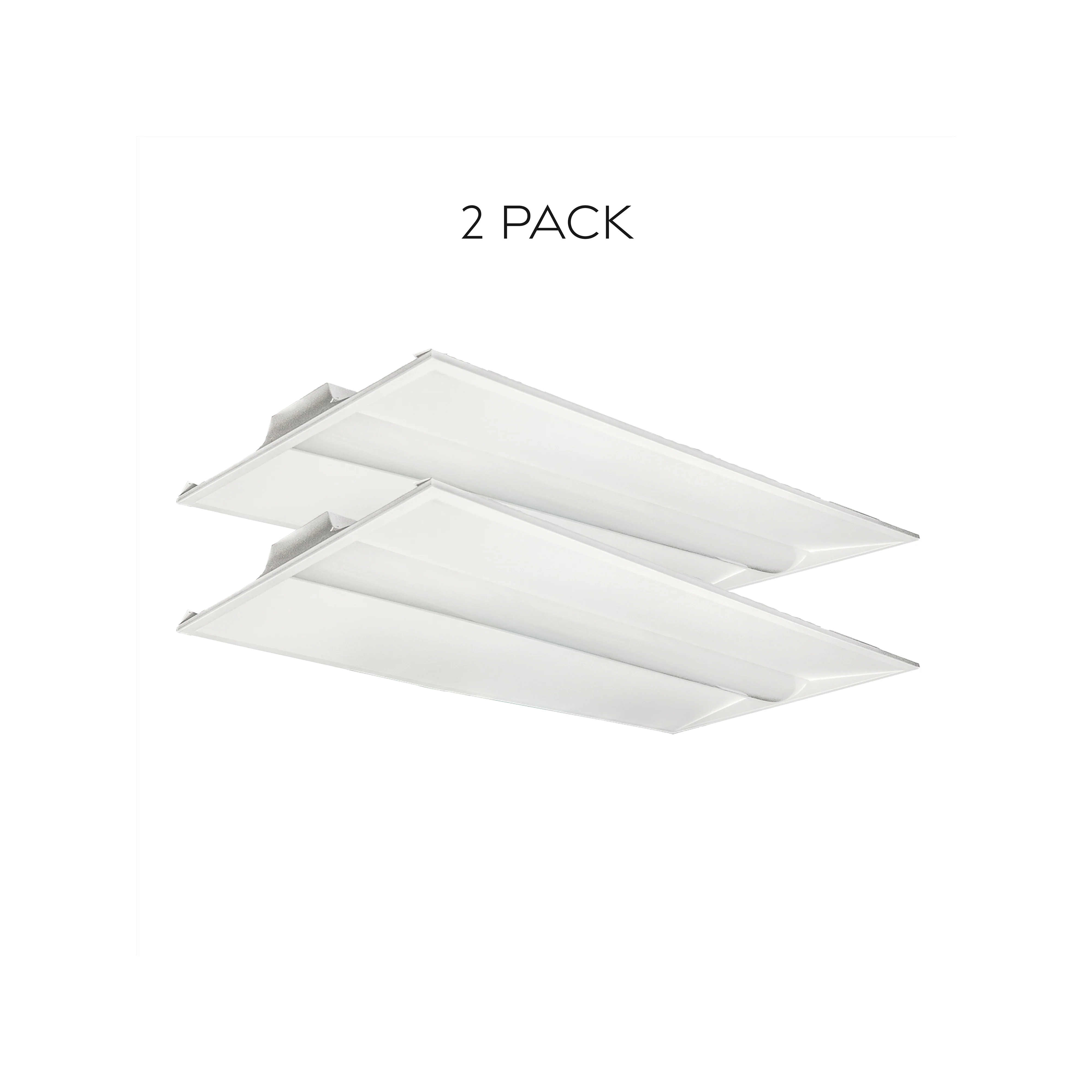 Troffer 2×4 – 50W – 3500K – 6250 lumens – ETL Certified 2 Pack