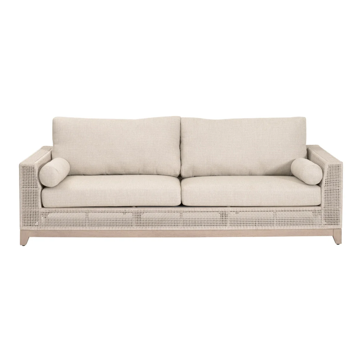 Tropez Outdoor 90" Sofa | Washed Ever Teak - Image 1