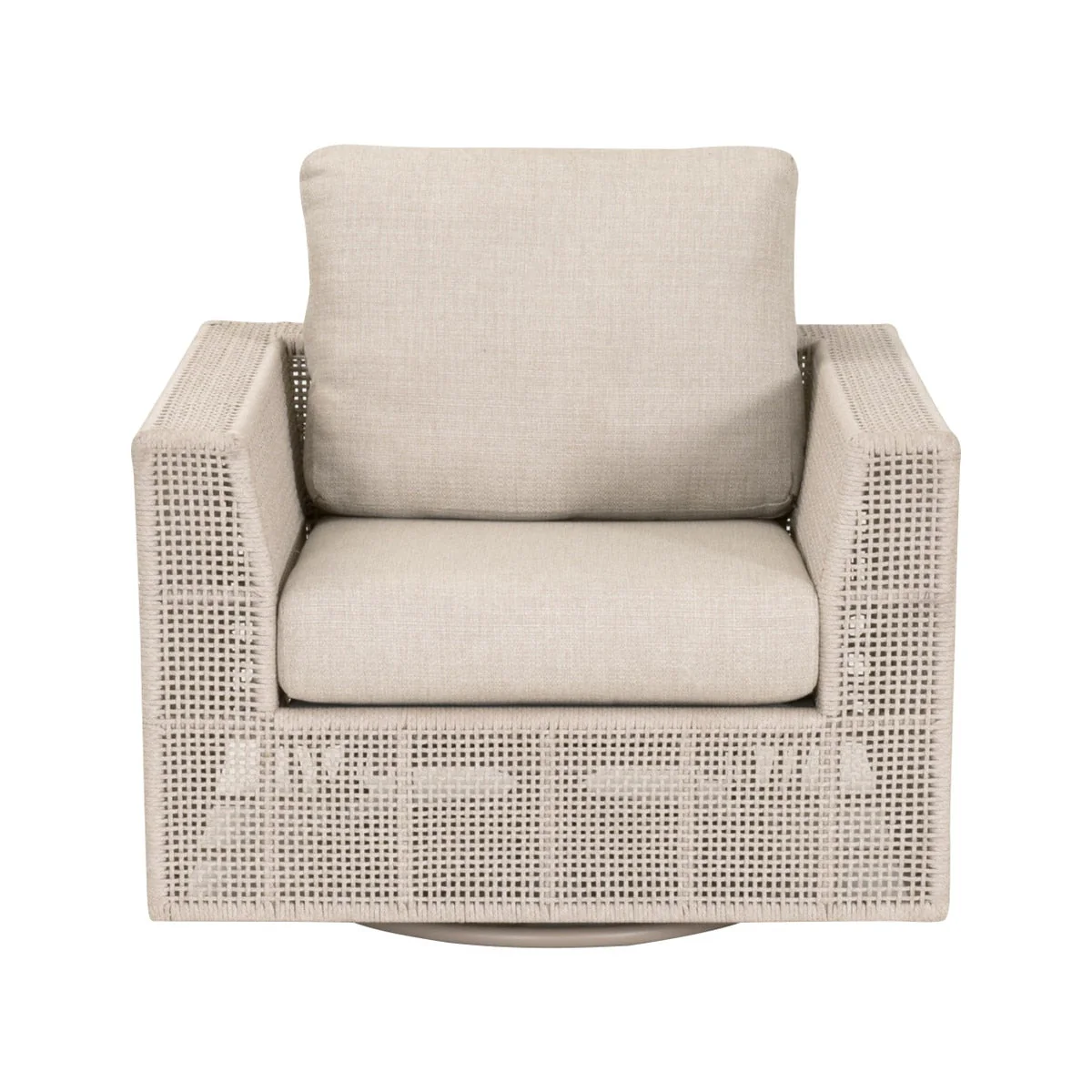 Tropez Outdoor Swivel Rocker Sofa Chair | Brown