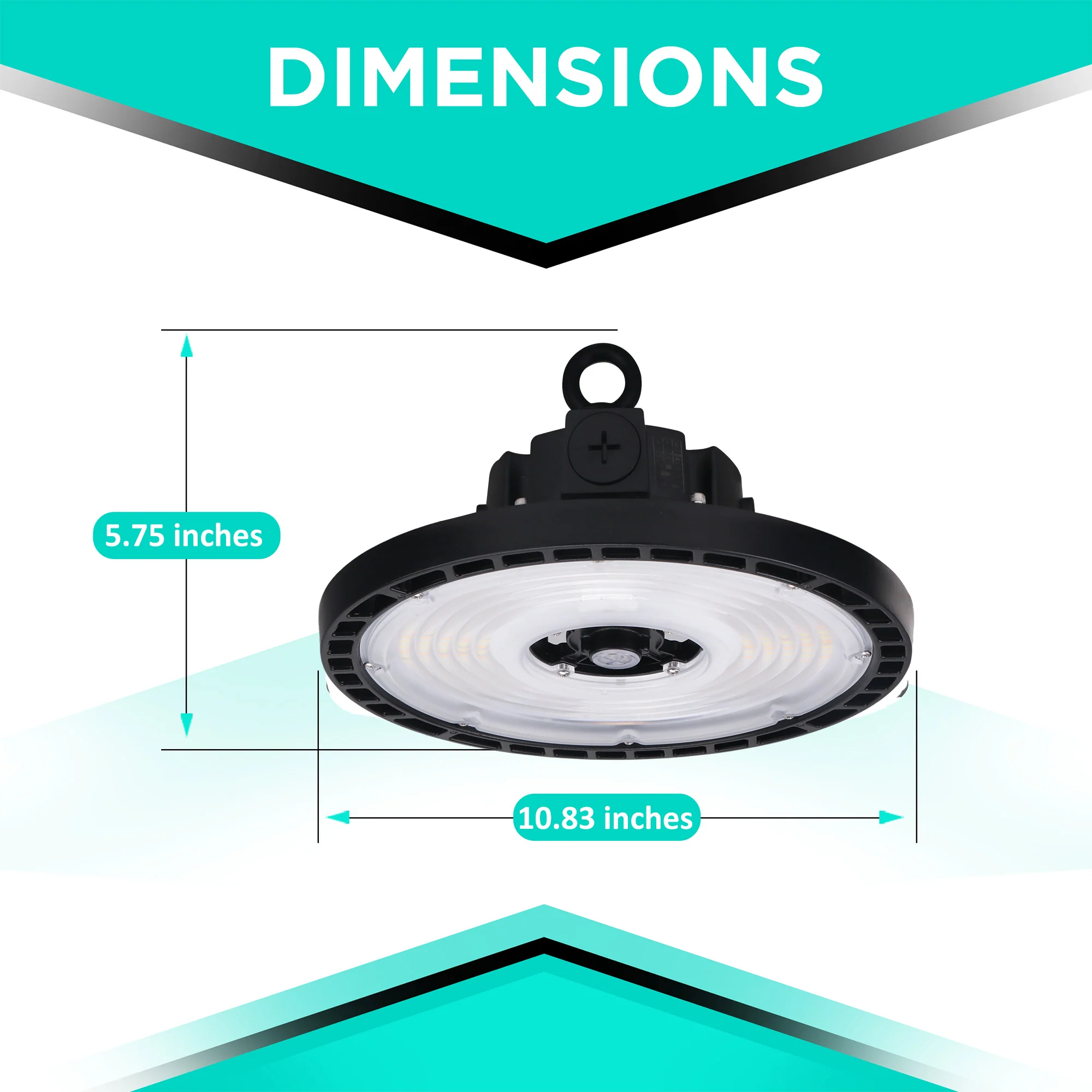 UFO LED High Bay Watt Selectable (150/120/100W)- 5700K - 22,550 lumens Sensor Ready #157 - Image 2