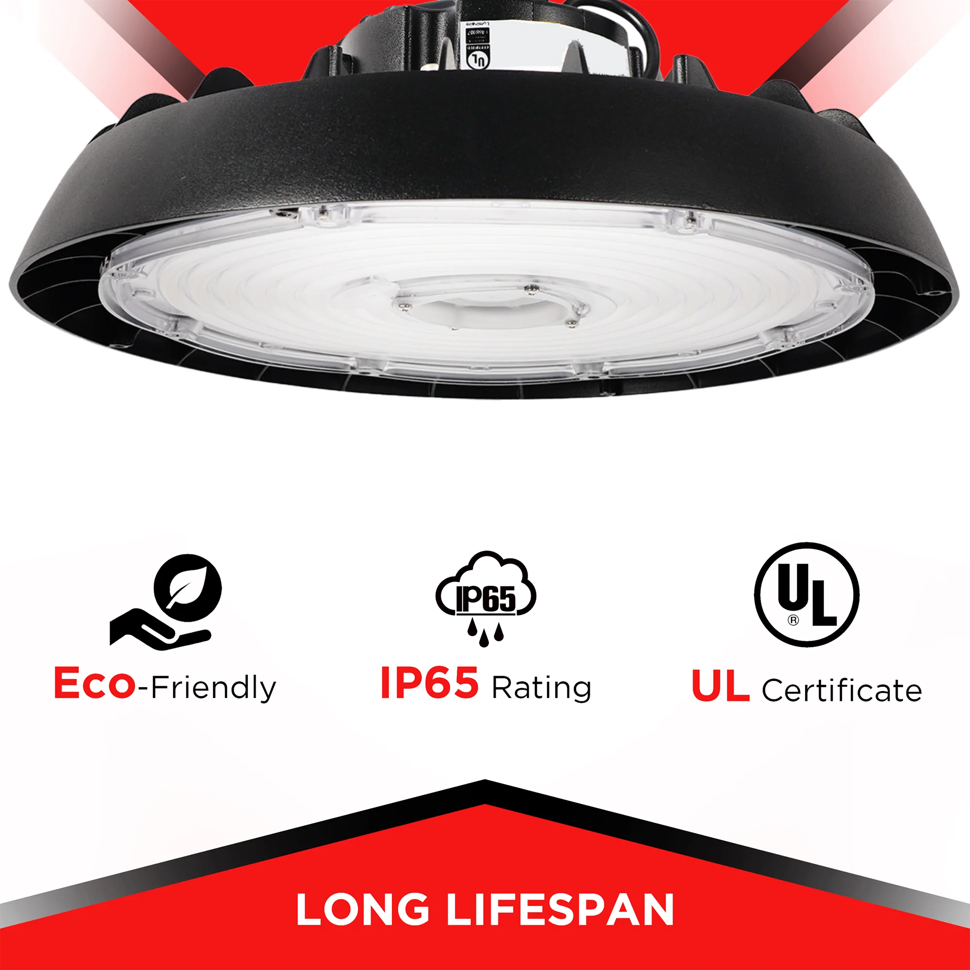 240W LED UFO High Bay - 33600 lumens - 5700K - IP65 Rated #143 - Image 3
