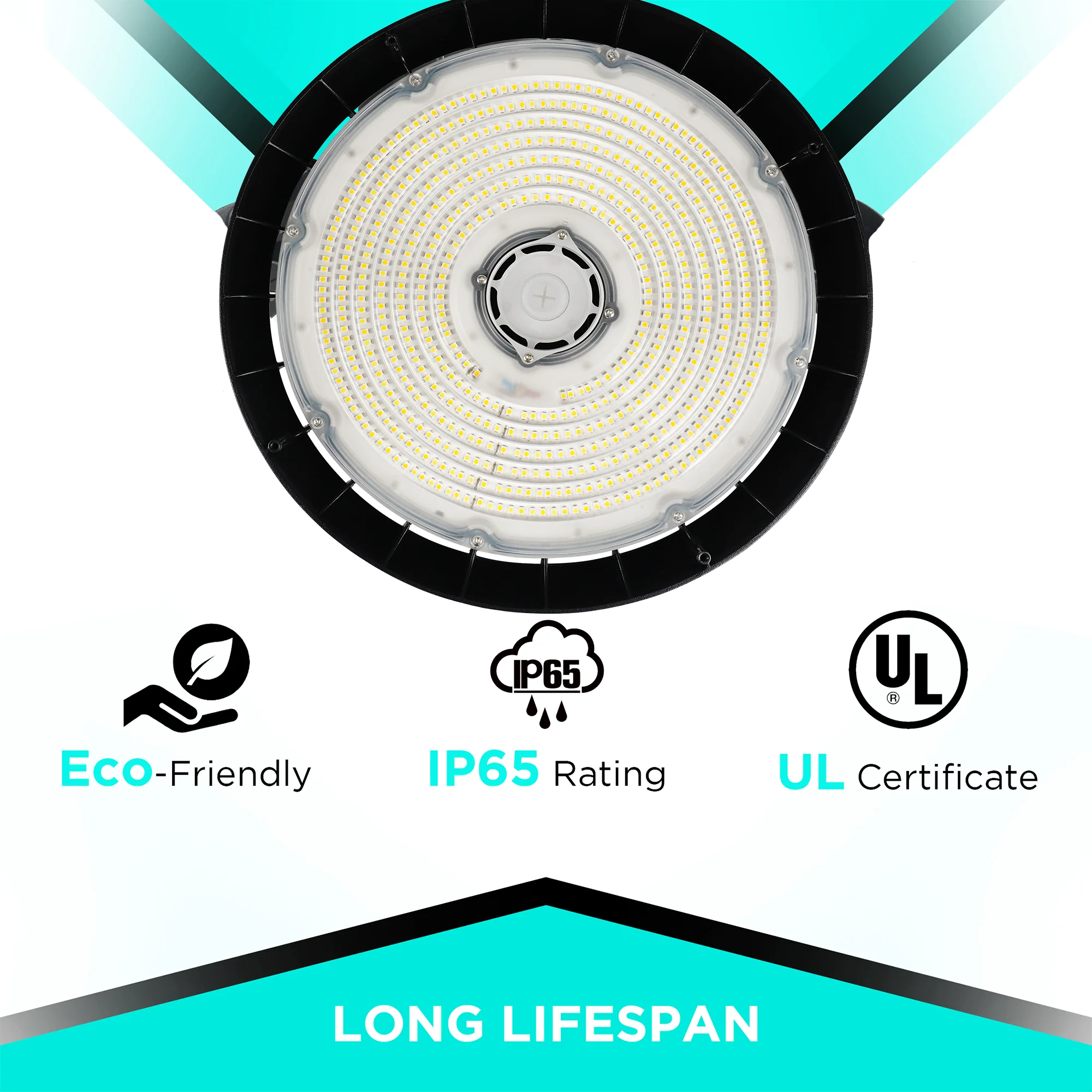 150W LED UFO High Bay - 21000 lumens - 5700K Motion Sensor - IP65 Rated - Image 3