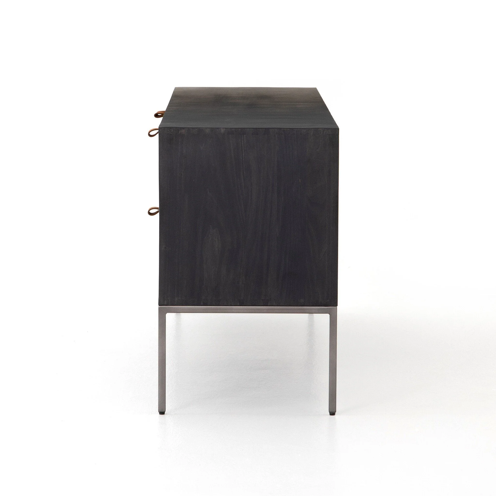 Trey Media Console - Black Wash Poplar - Image 3