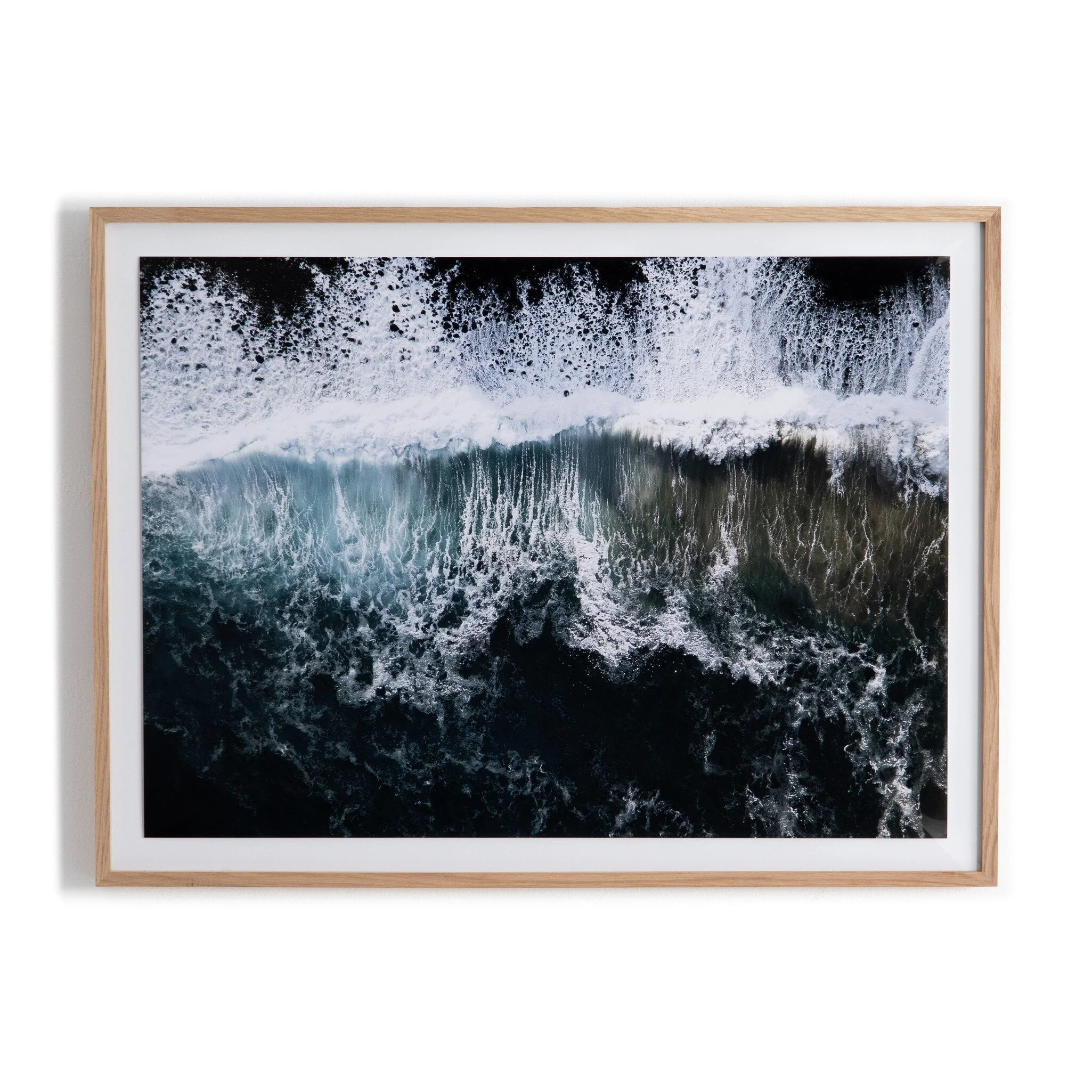 Wave Break 1 by Michael Schauer - Vertical Grain 2.5 White Oak - Image 1