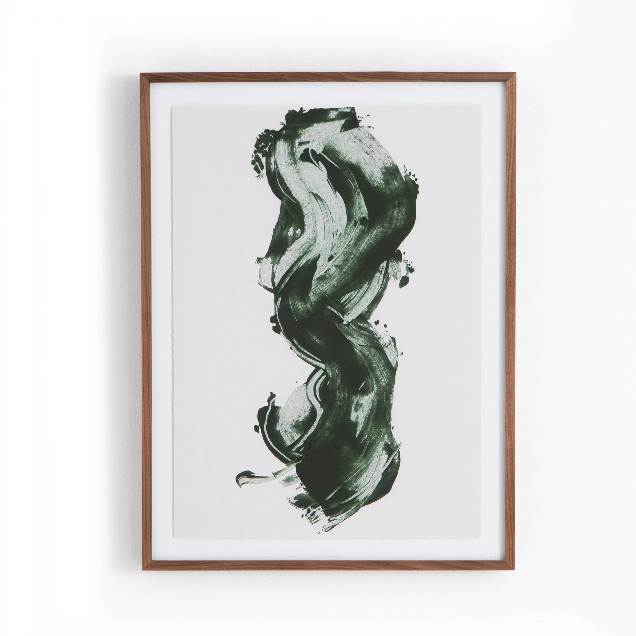 Green Stroke by Gold Rush Art Co. - Walnut 2.5 - Image 1
