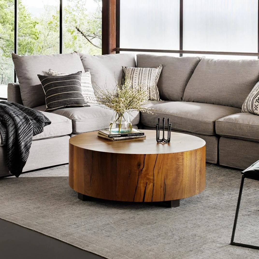 Hudson Round Coffee Table - Natural Yukas Resin - Image 3