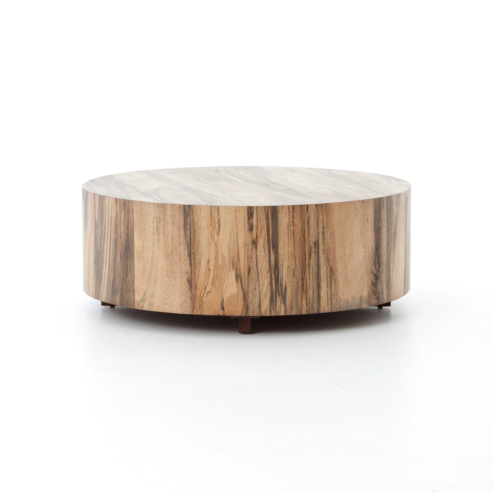 Hudson Round Coffee Table - Spalted Primavera - Image 1