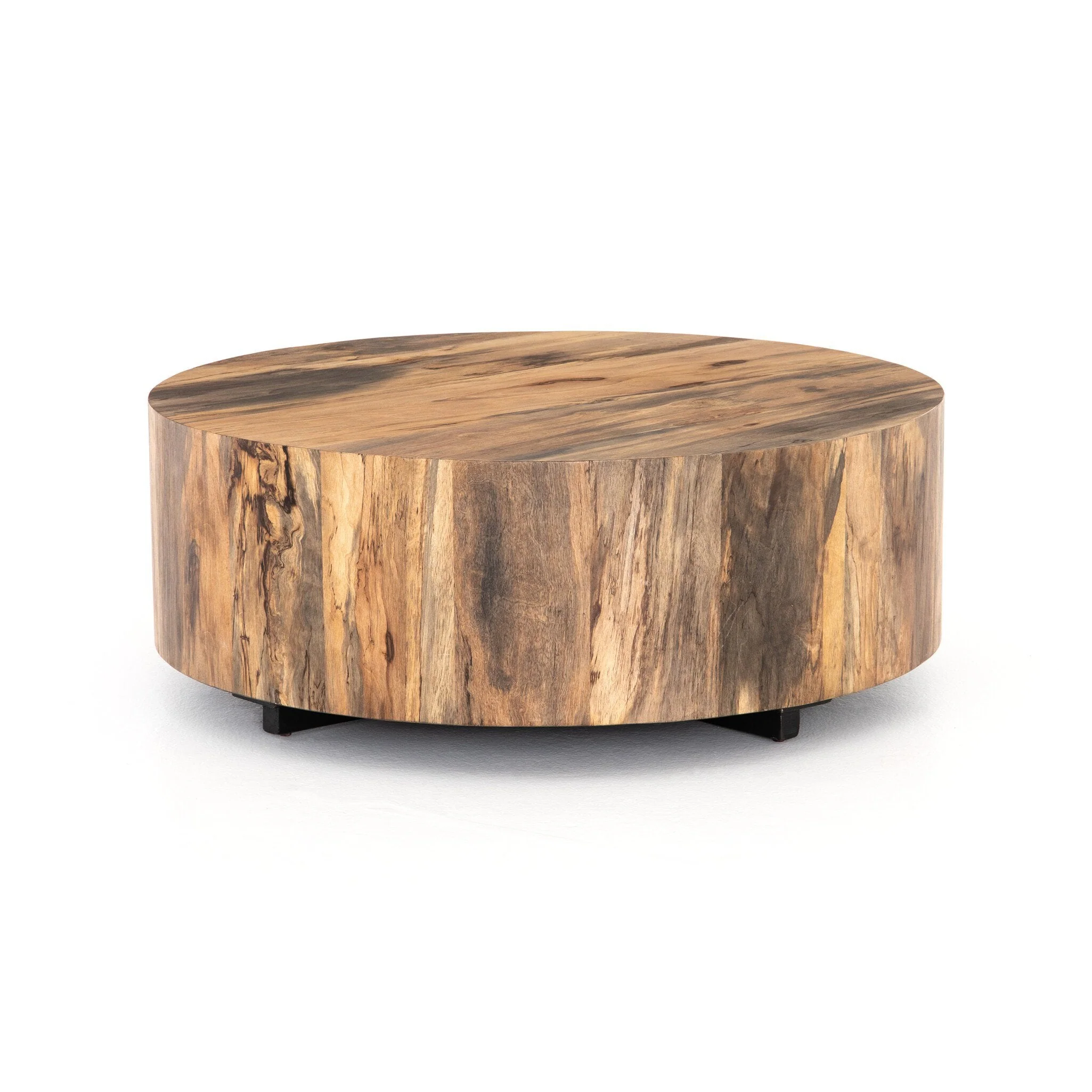Hudson Round Coffee Table - Spalted Primavera - Image 2