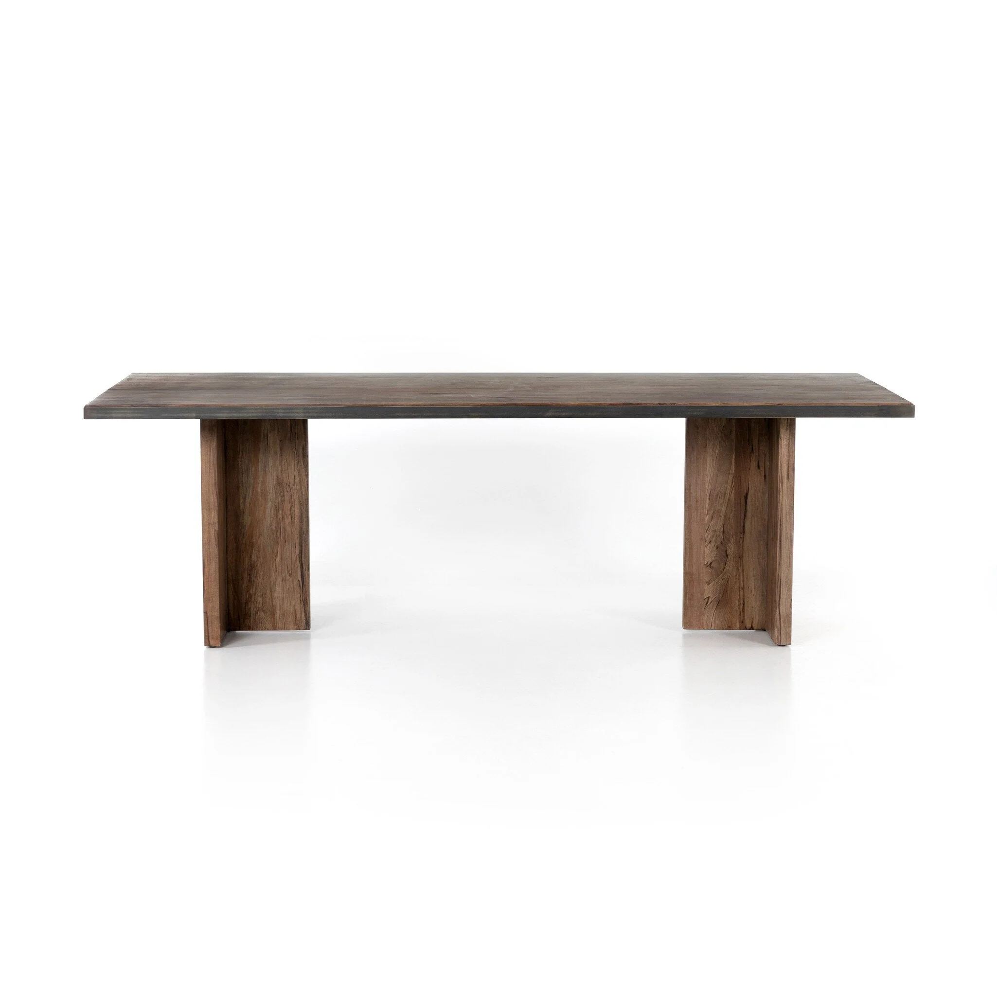 Cross Dining Table - Dark Spalted Primavera - Image 1