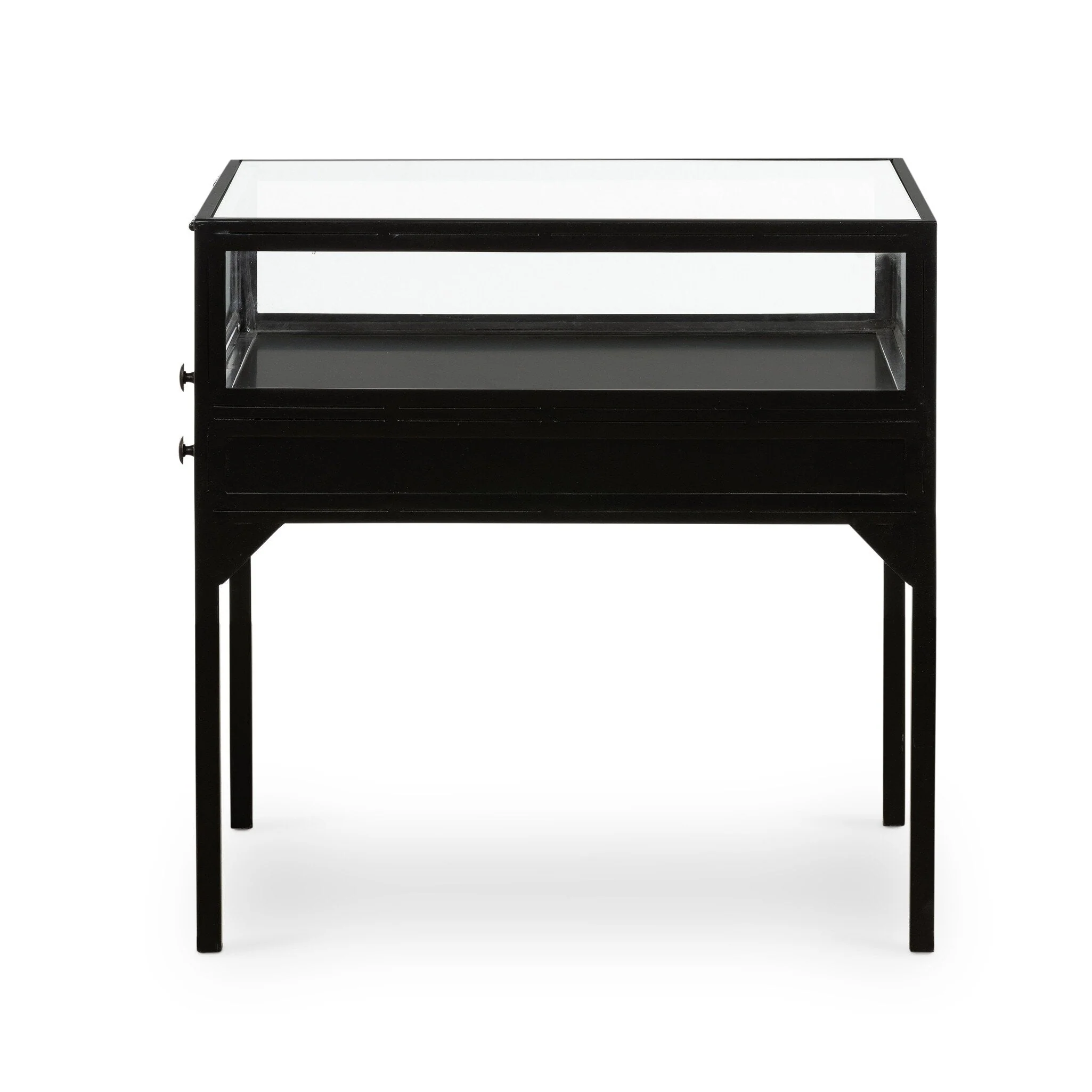 Shadow Box End Table - Tempered Glass - Image 3