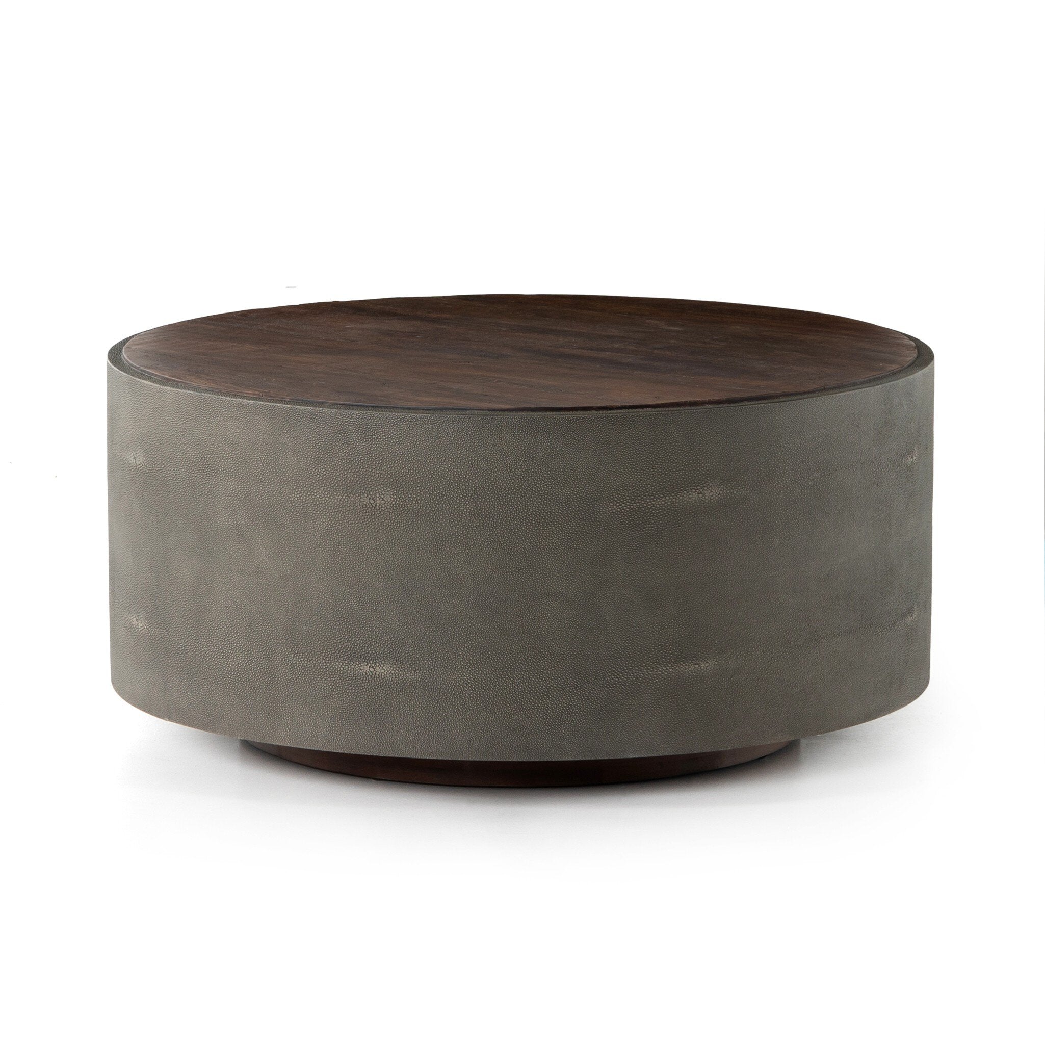 Crosby Round Coffee Table - Natural Peroba - Image 1