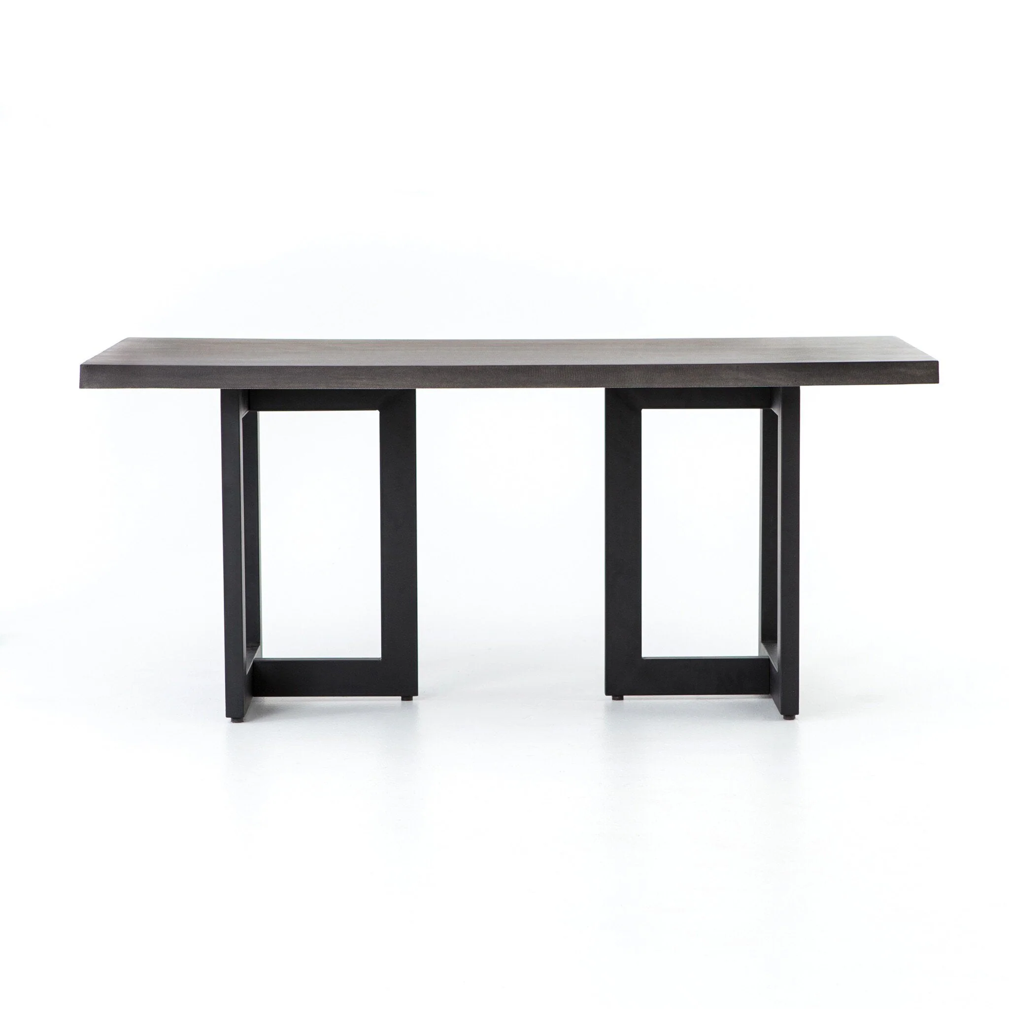 Judith Outdoor Dining Table - Black Lavastone - Image 1