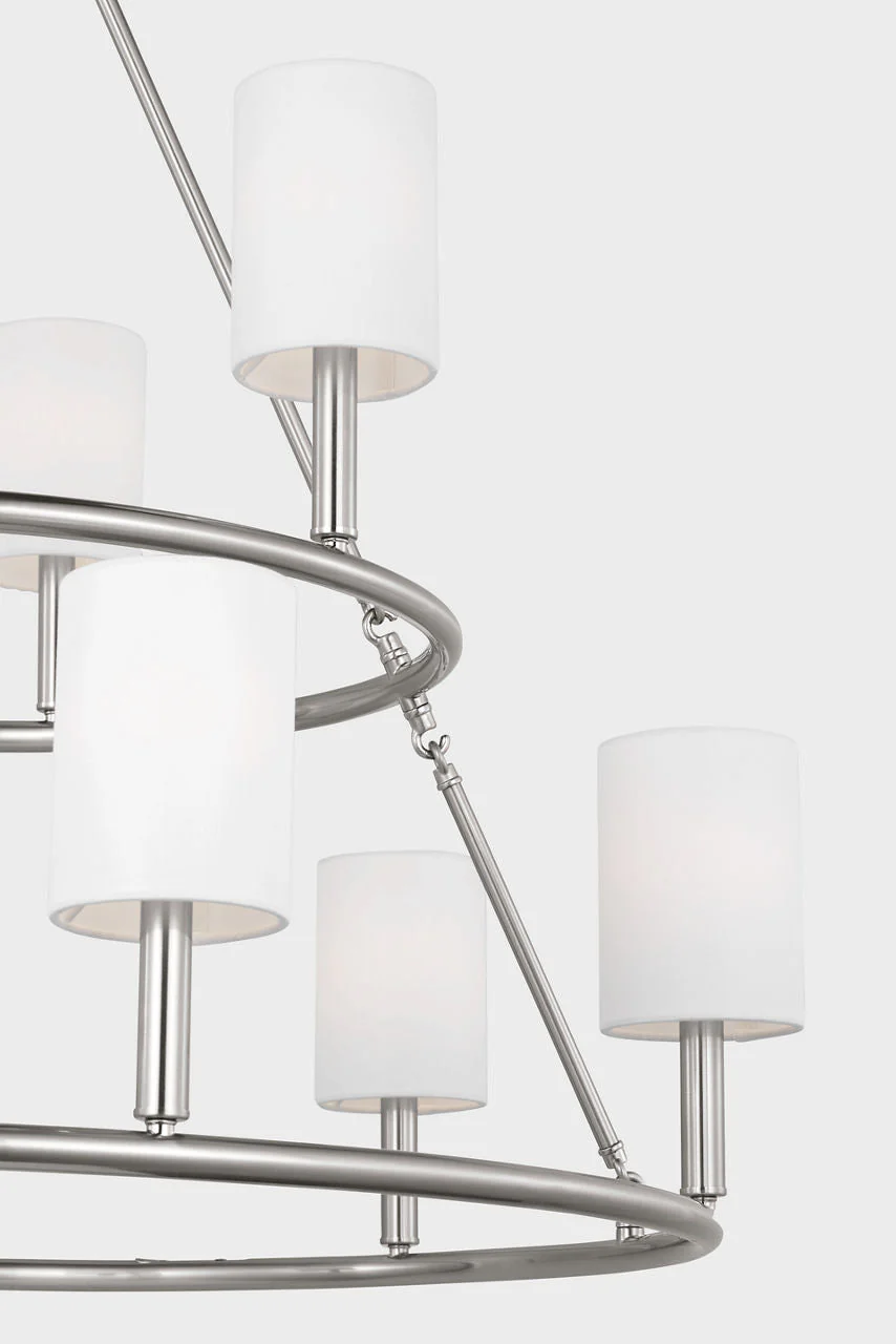 Egmont Extra Large Chandelier Brushed Steel - Image 3