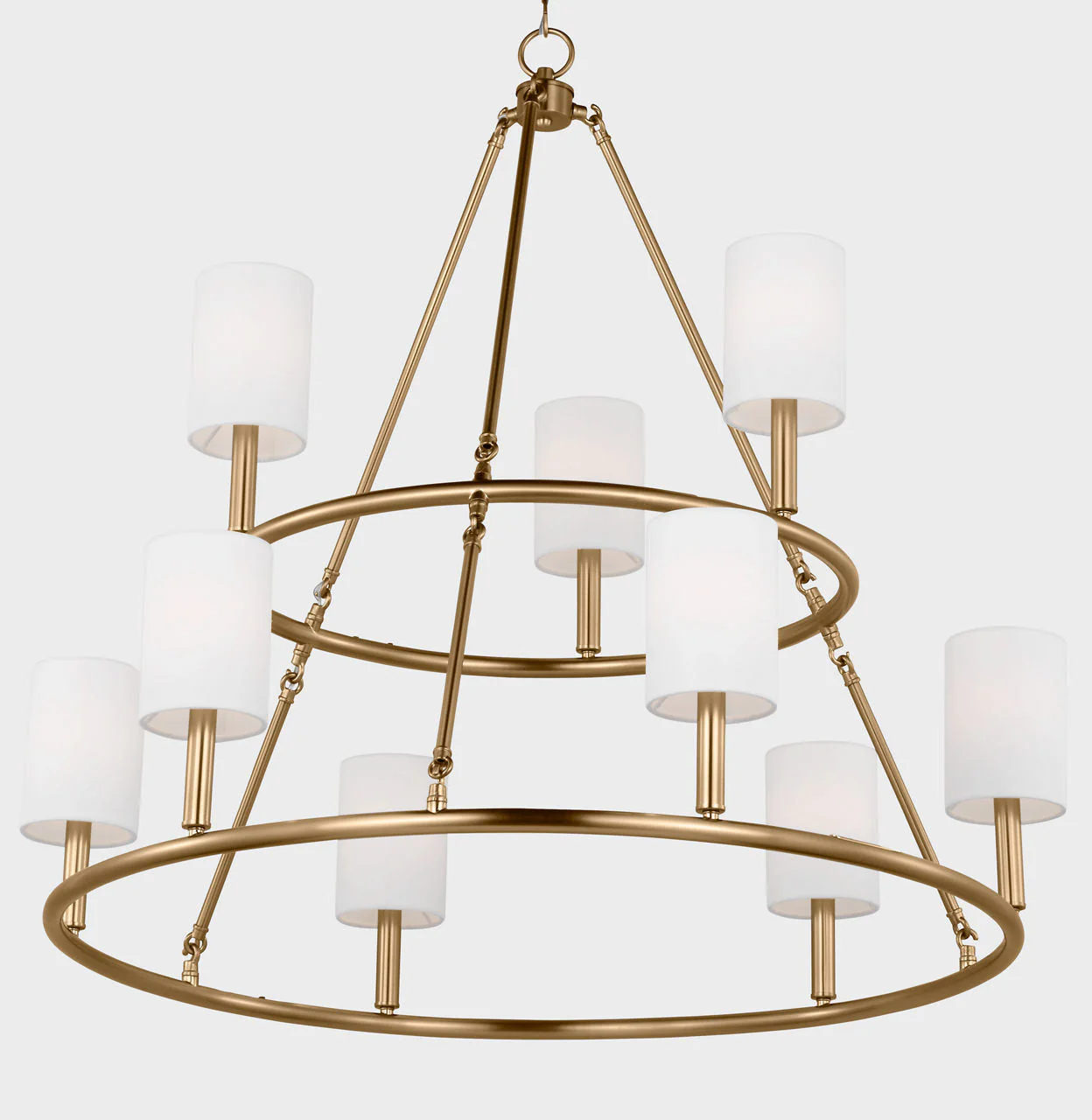 Egmont Extra Large Chandelier Satin Brass - Image 3