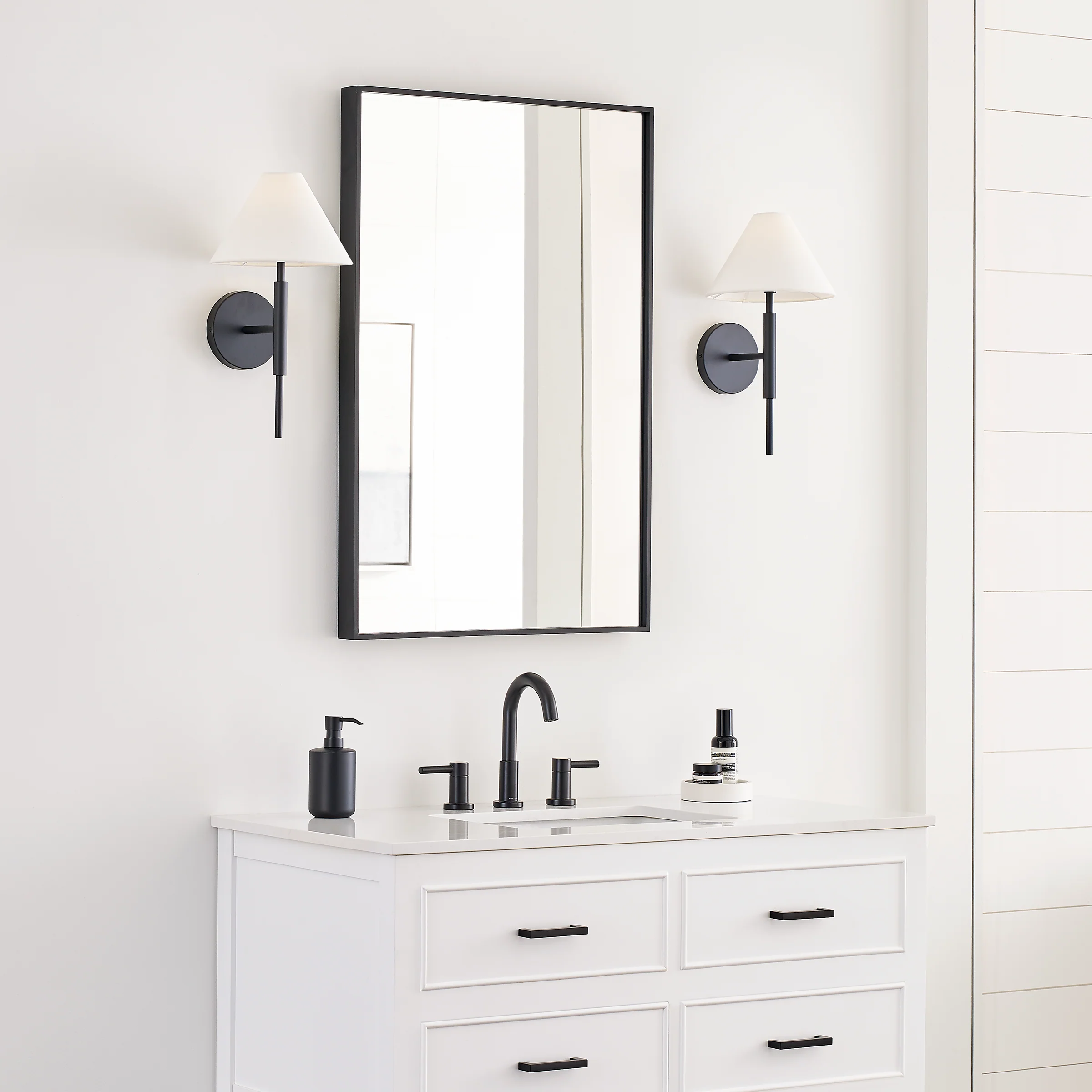 Porteau Medium Sconce Midnight Black - Image 3