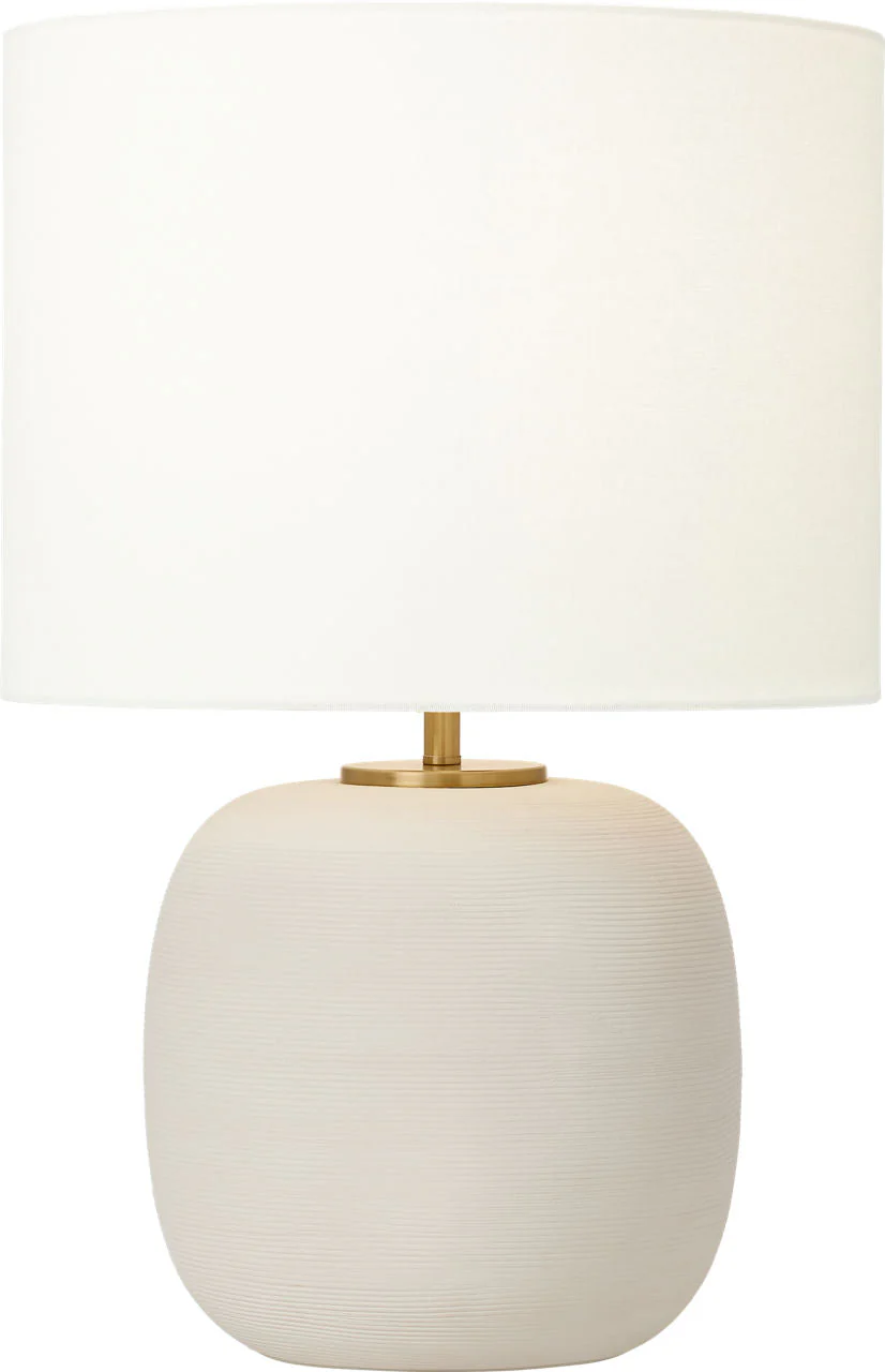 Fanny Wide Table Lamp Matte Concrete Bulbs Included - Image 2