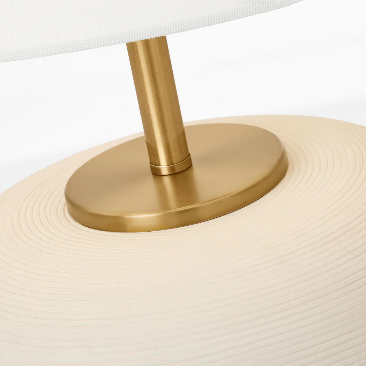 Fanny Wide Table Lamp Matte Concrete Bulbs Included - Image 3
