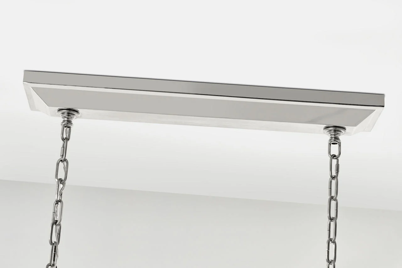 Darlana Large Linear Lantern | Polished Nickel - Image 3