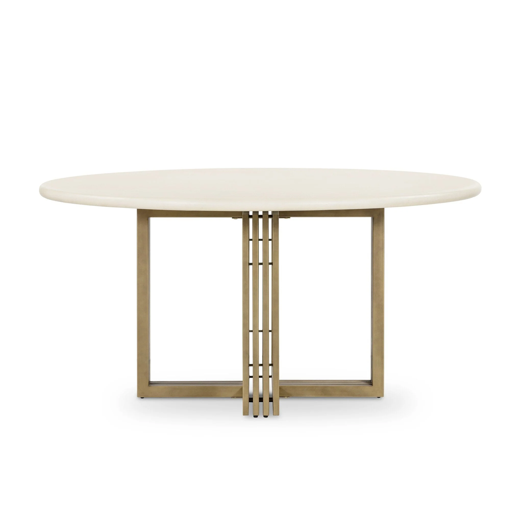 Mia Dining Table - Parchment White - Image 1