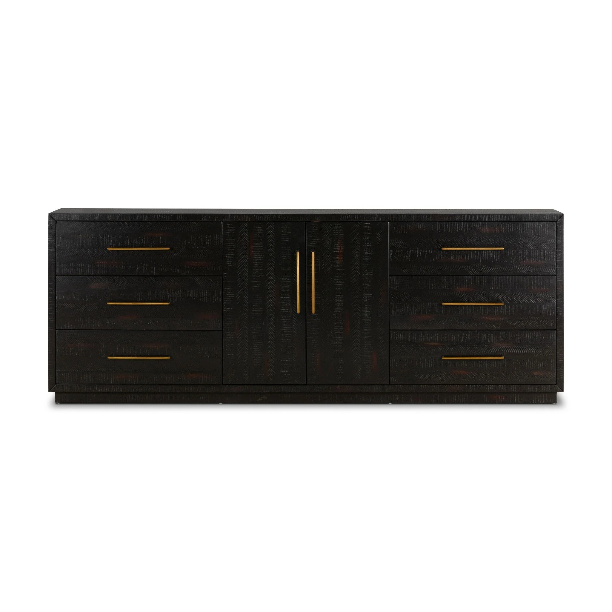 Suki Large Media Console – Burnished Black