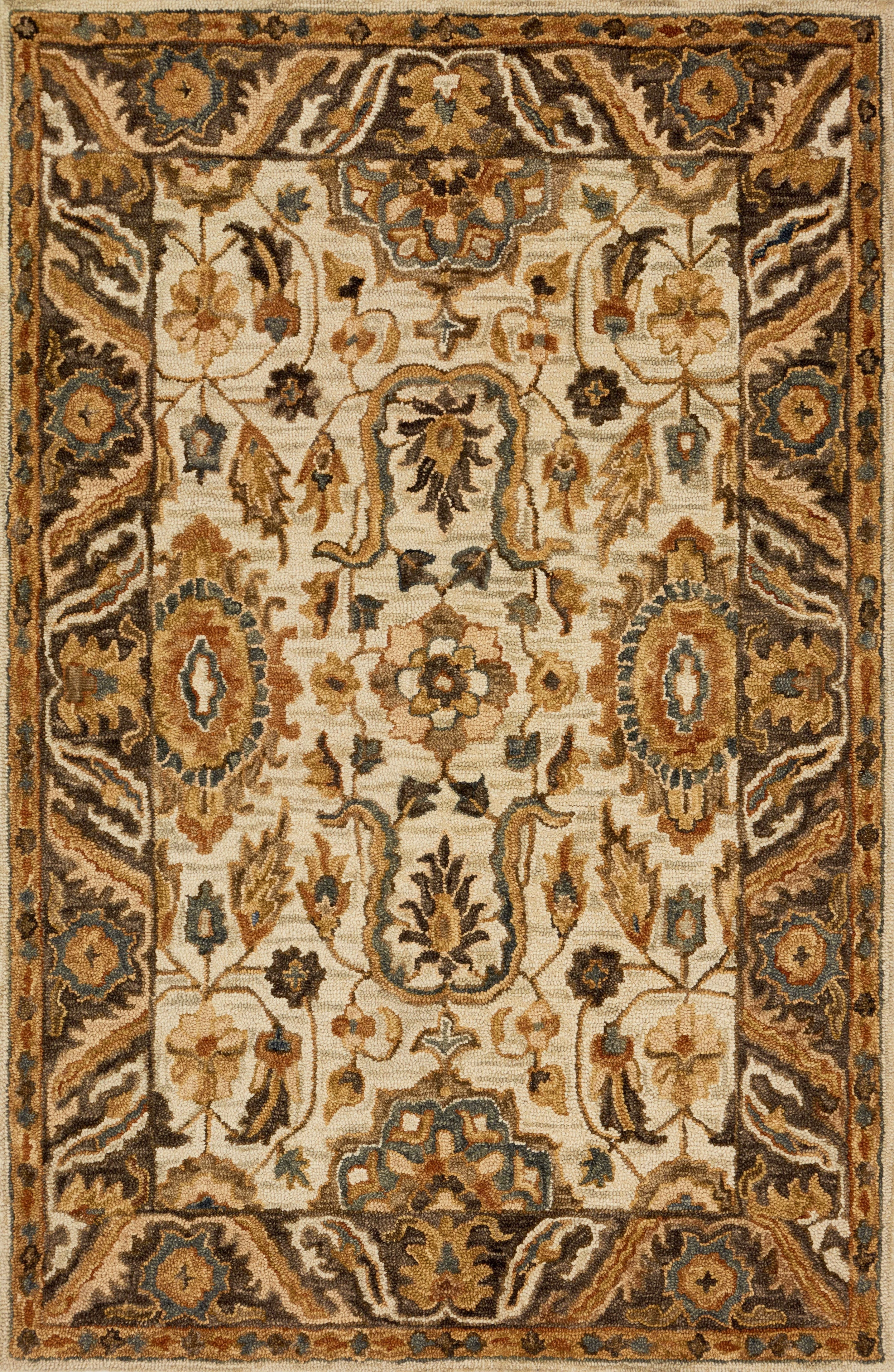 Loloi | Victoria Collection | Ivory / Dk Taupe | VK-02 - Image 1