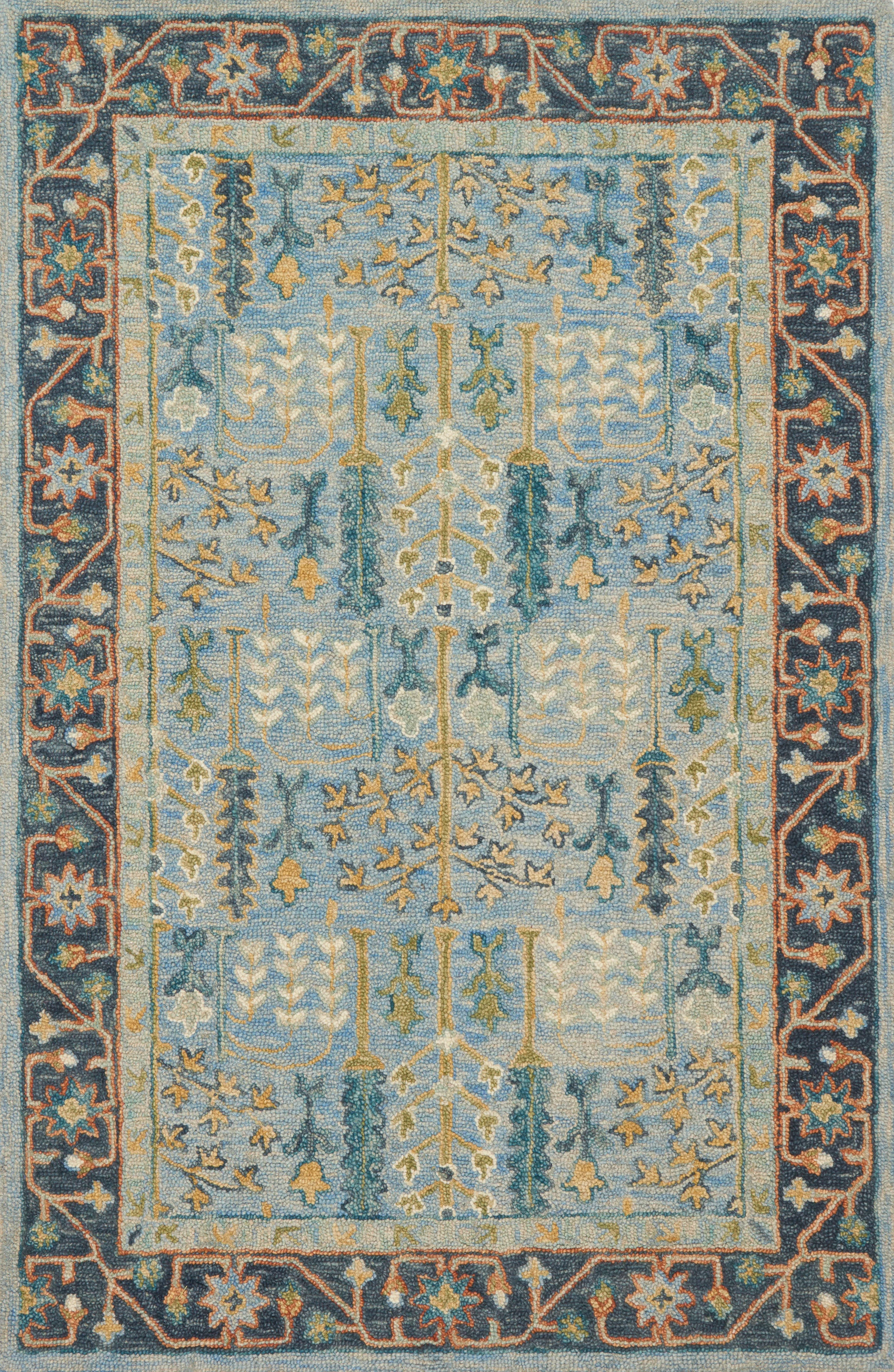 Loloi | Victoria Collection | Lt Blue / Dk Blue | VK-12 - Image 1