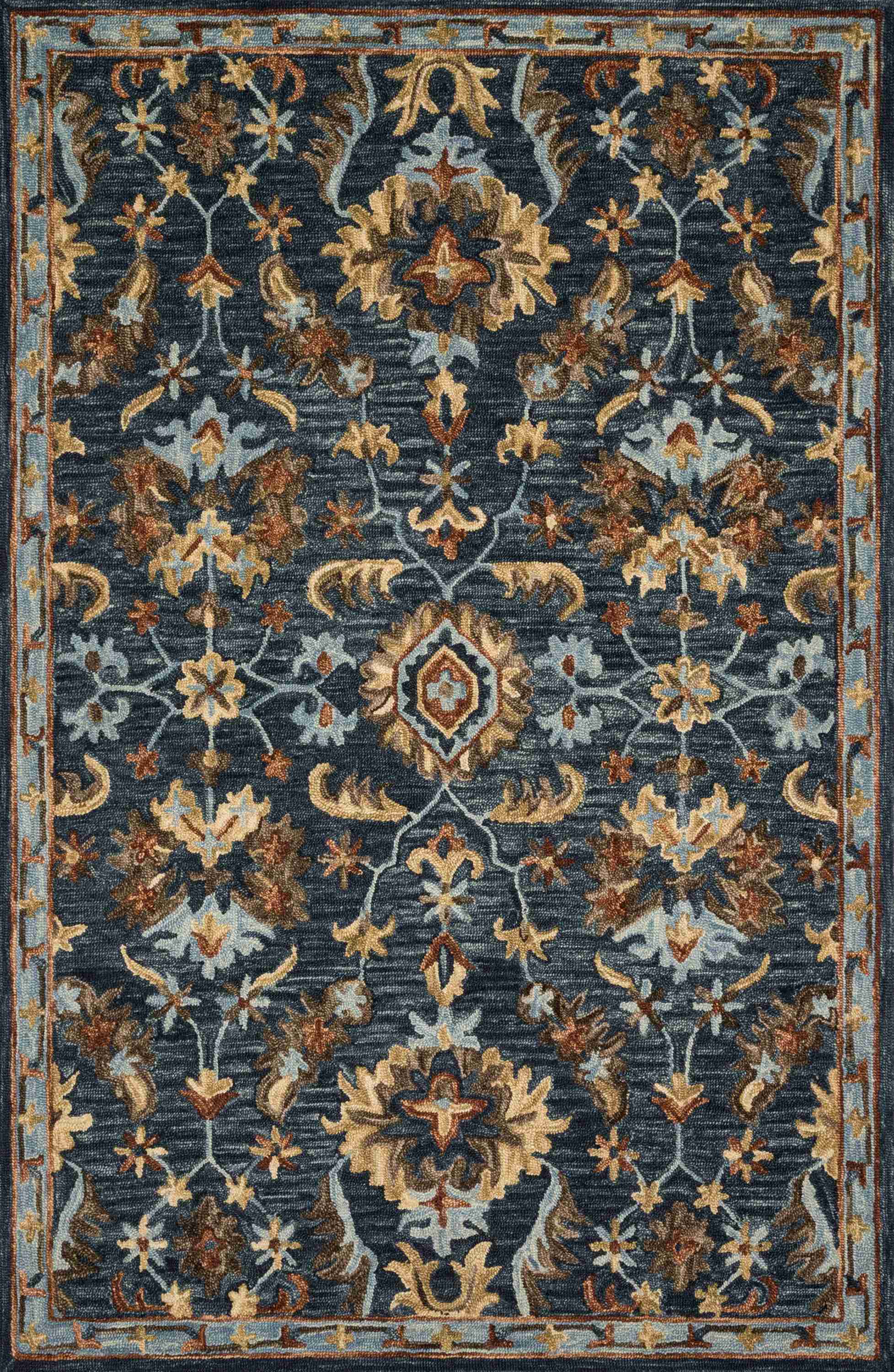 Loloi | Victoria Collection | Denim / Multi | VK-14 - Image 1