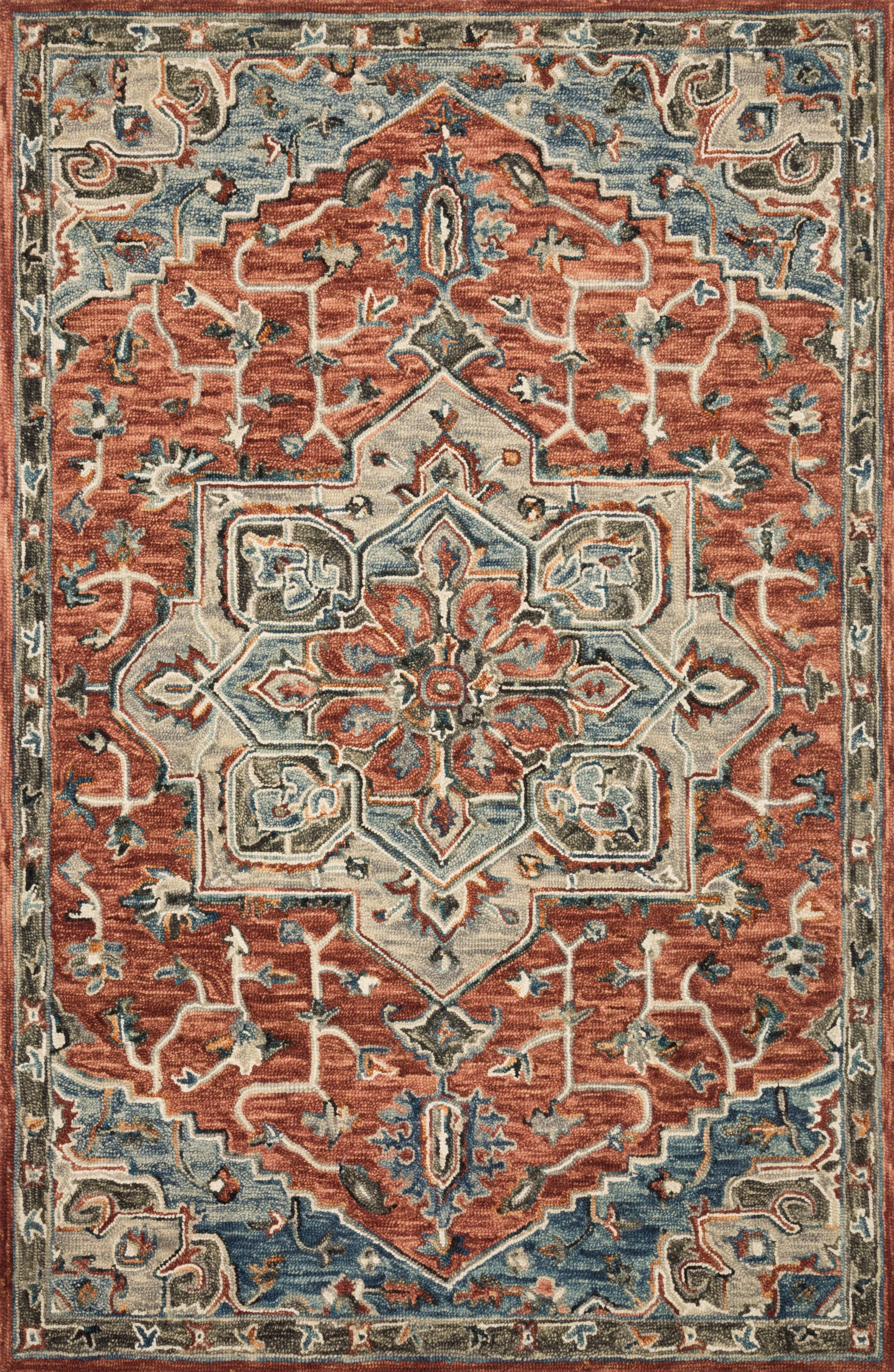 Loloi | Victoria Collection | Red / Multi | VK-15 - Image 1