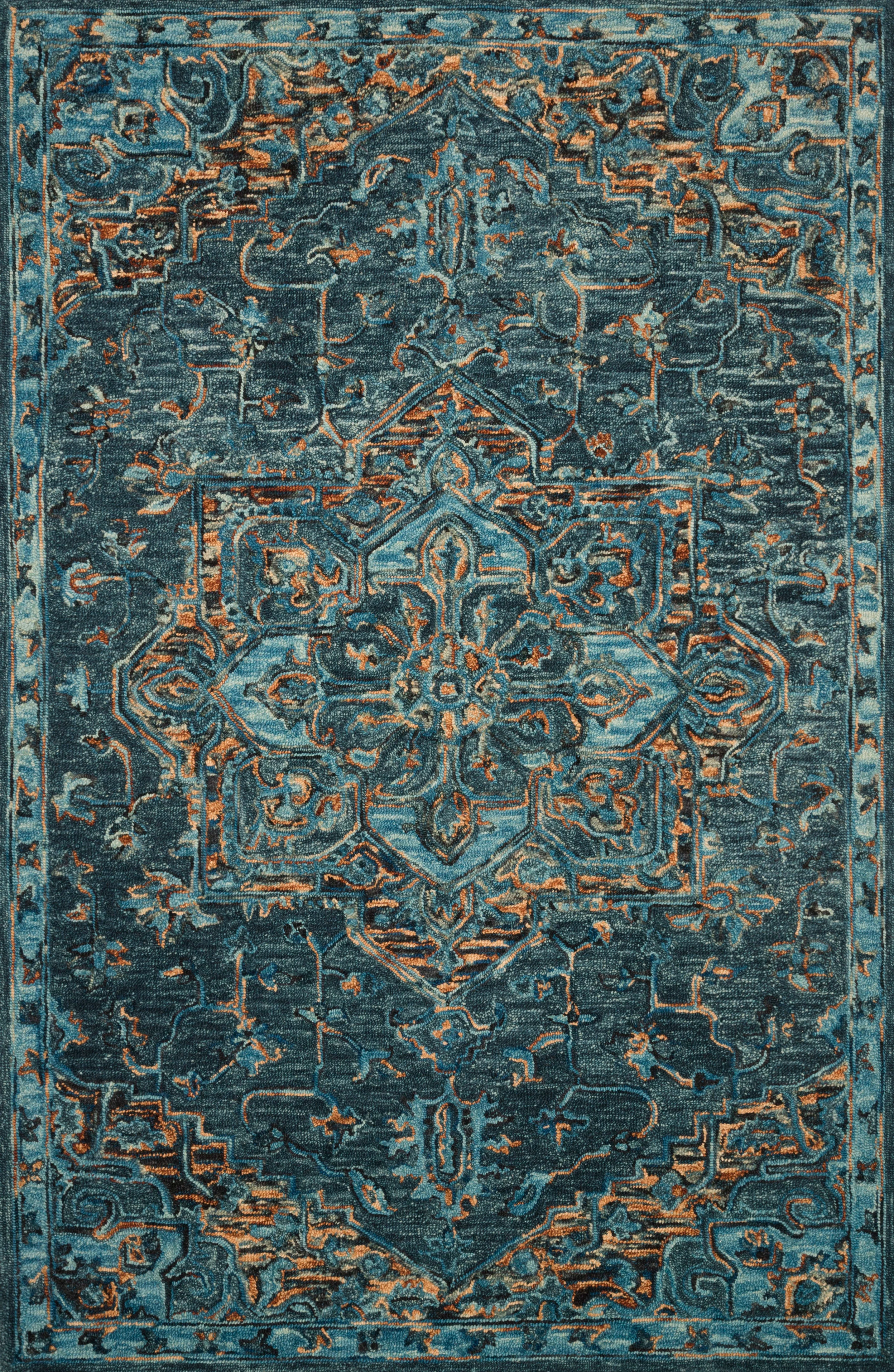 Loloi | Victoria Collection | Teal / Multi | VK-15 - Image 1