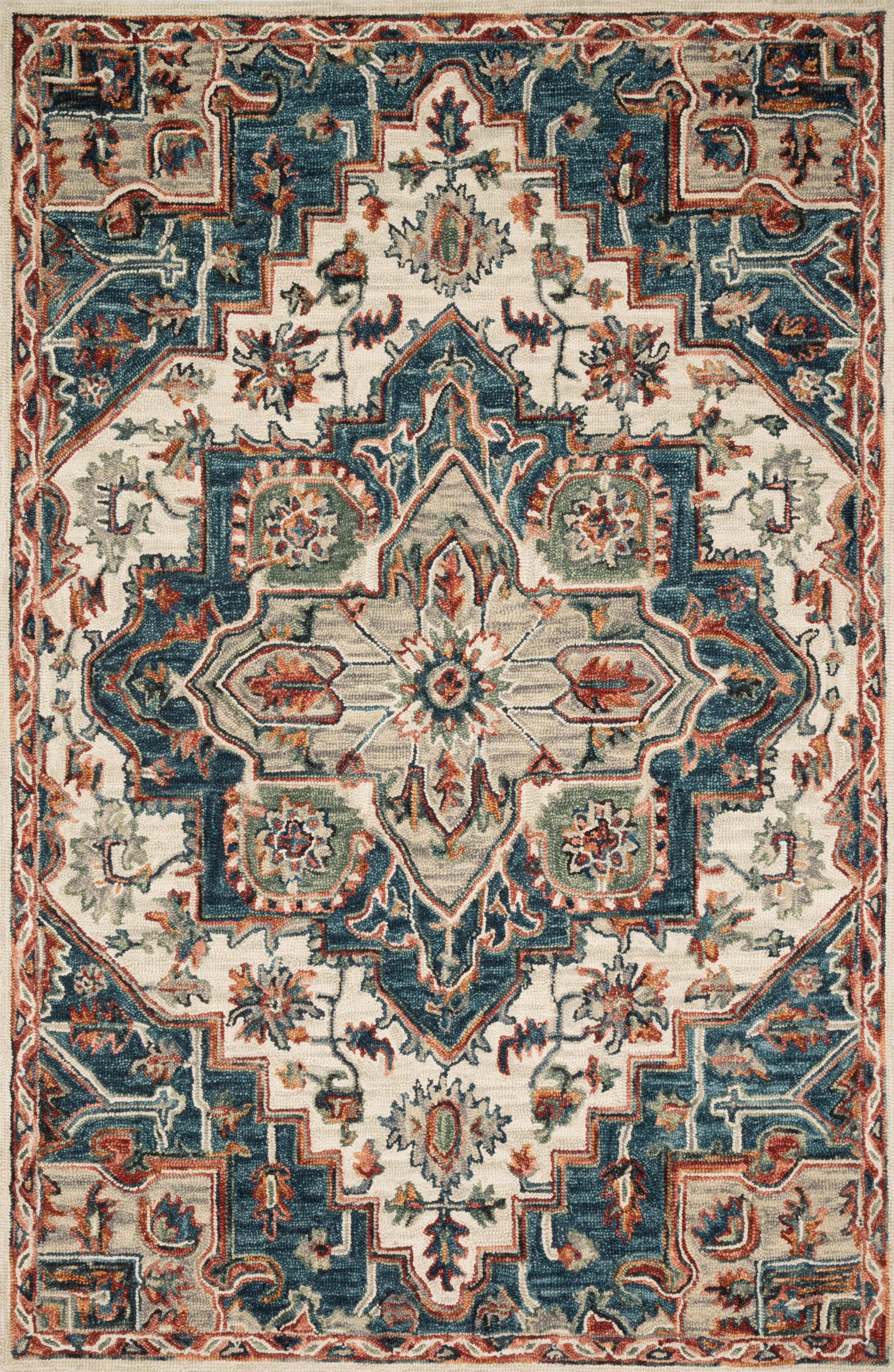 Loloi | Victoria Collection | Blue / Red | VK-16 - Image 1