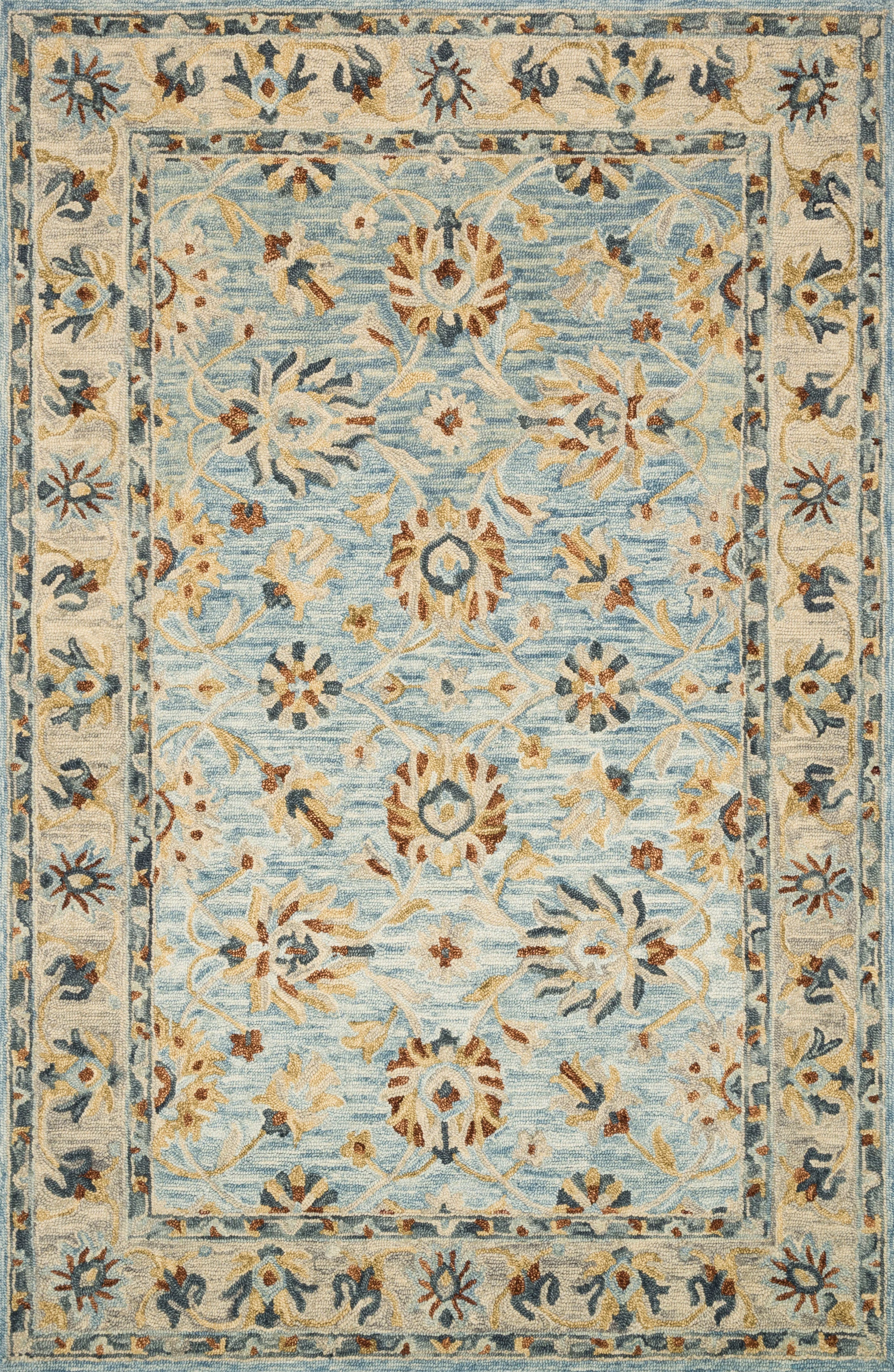 Loloi | Victoria Collection | Lt. Blue / Natural | VK-18 - Image 1
