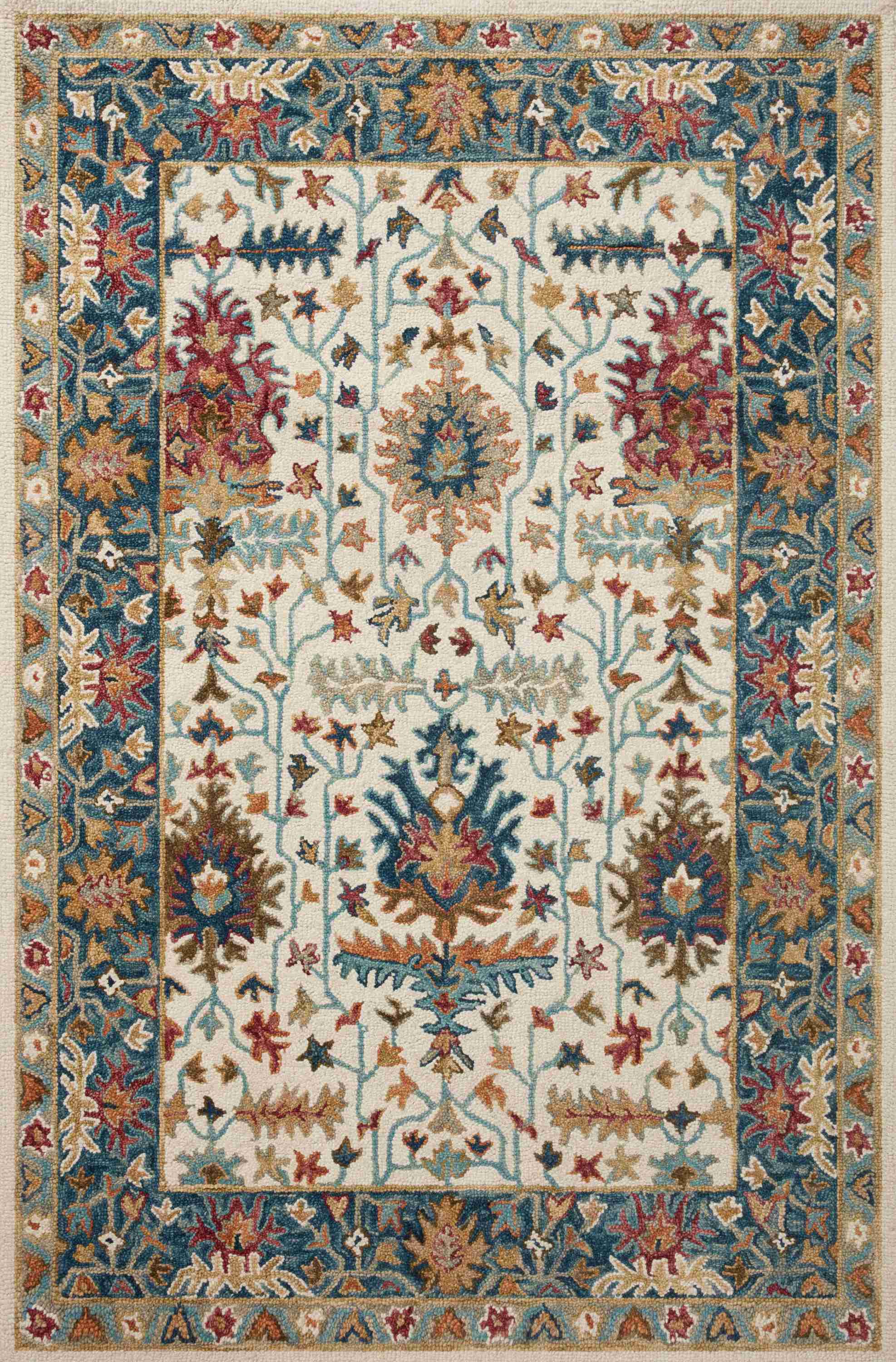 Loloi | Victoria Collection | Ivory / Sky | VK-23 - Image 1