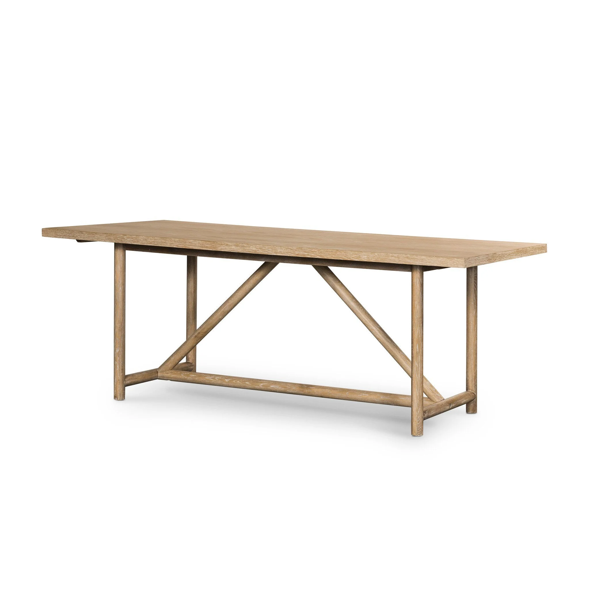 Mika Dining Table - Whitewashed Oak Veneer - Image 2