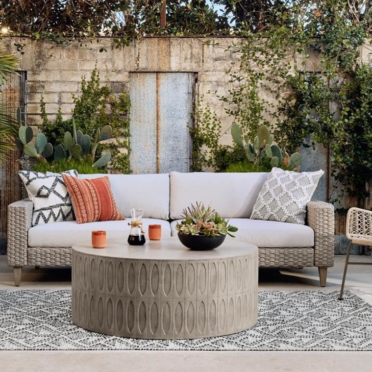 Colorado Drum Coffee Table - Grey Concrete - Image 2