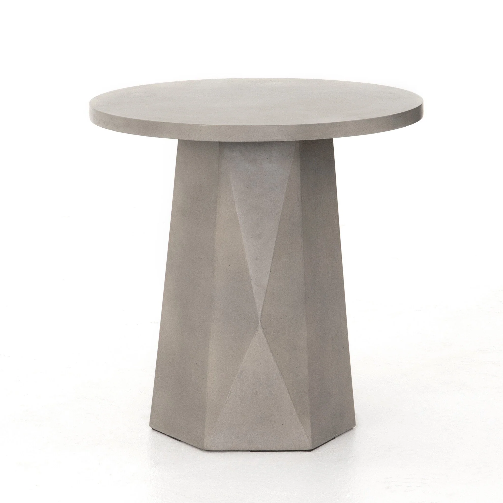 Bowman Outdoor End Table - Grey Concrete - Image 1
