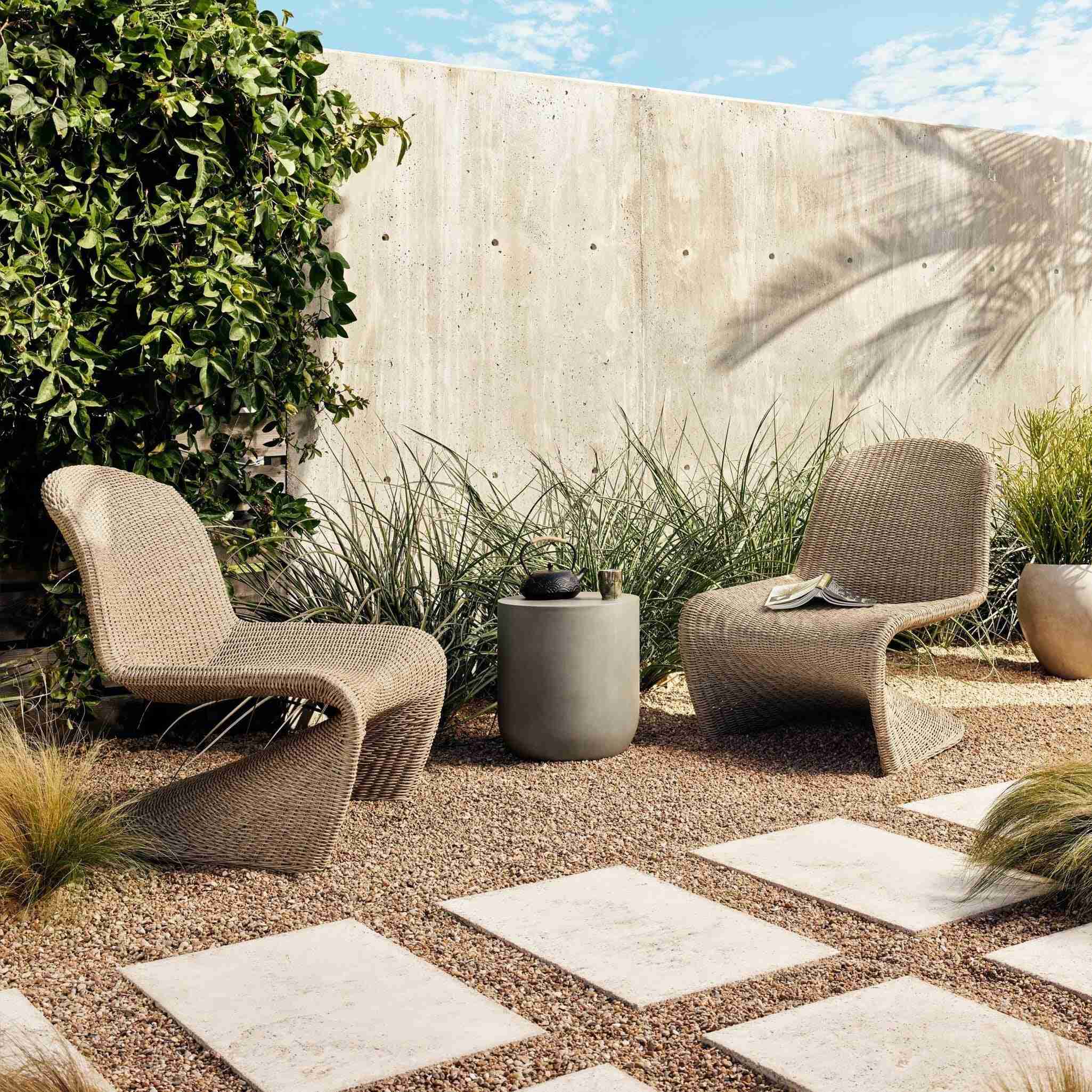 Ivan Round End Table - Grey Concrete - Image 2