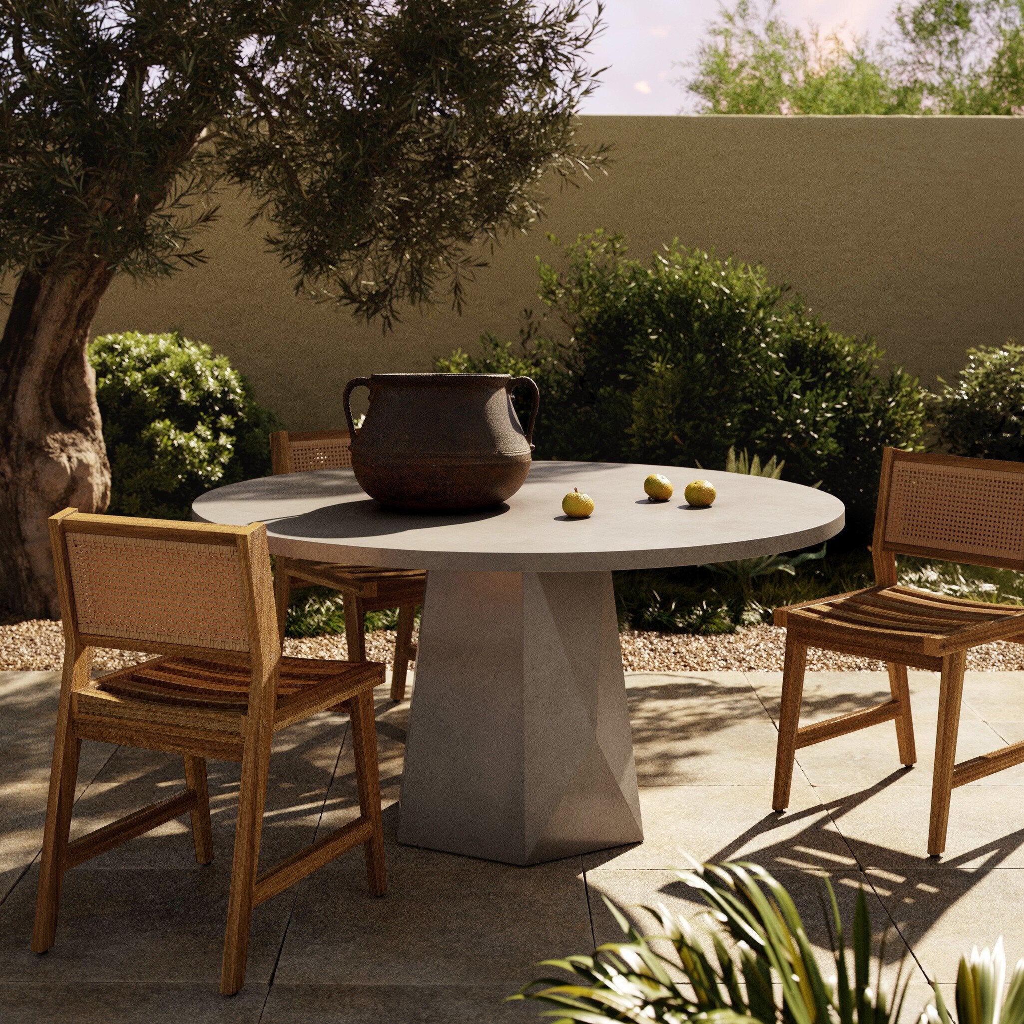 Bowman Outdoor Dining Table - Grey Concrete - Image 3