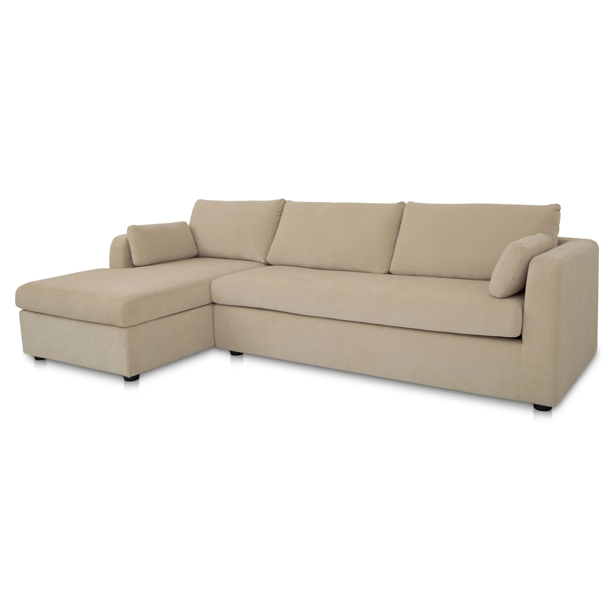 Burrow Sleeper Sectional With Storage Chaise Sand Left - Image 3